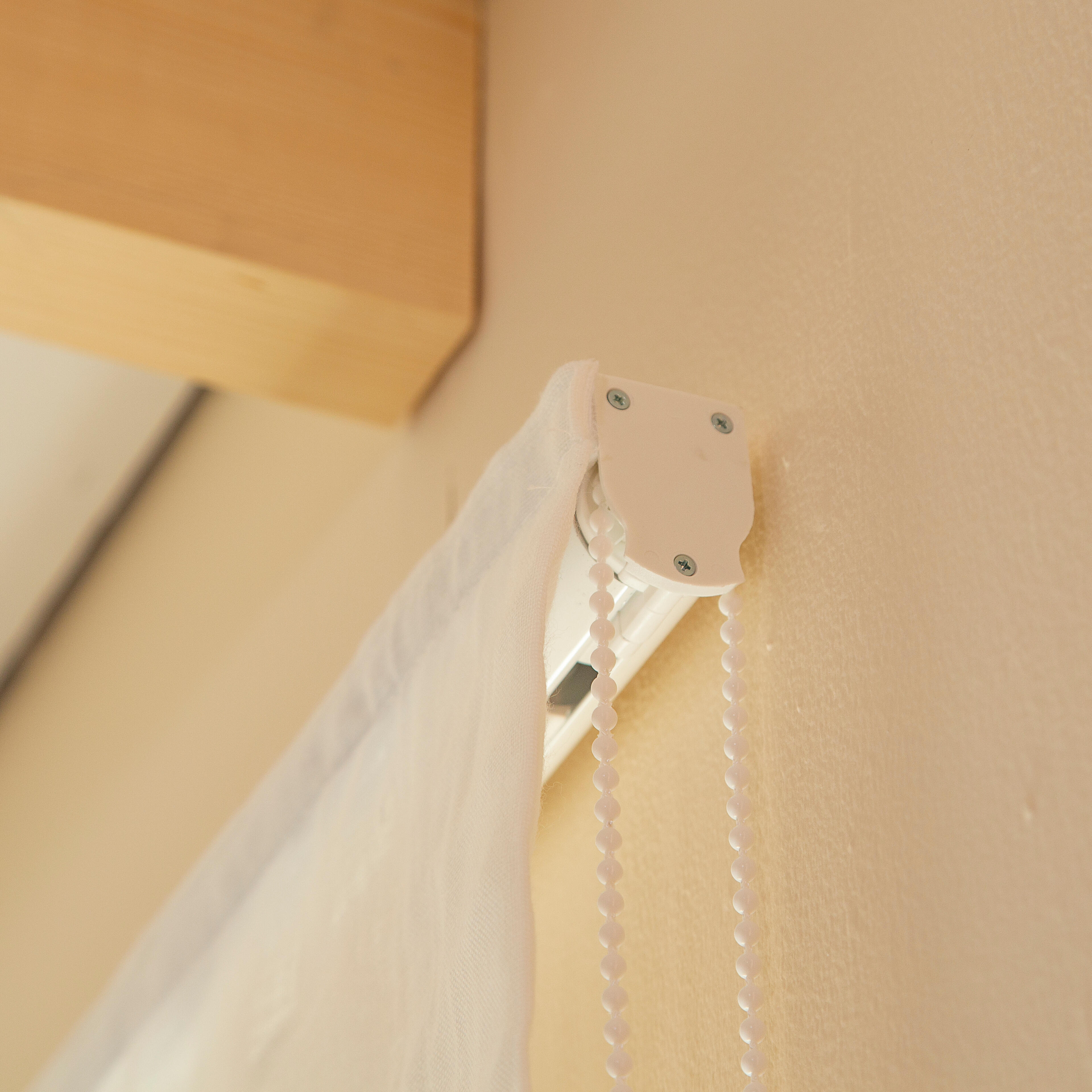 Estor plegable paquetto semi-transparente Forum 135x250 cm poliéster liso blanco con cadena - 6