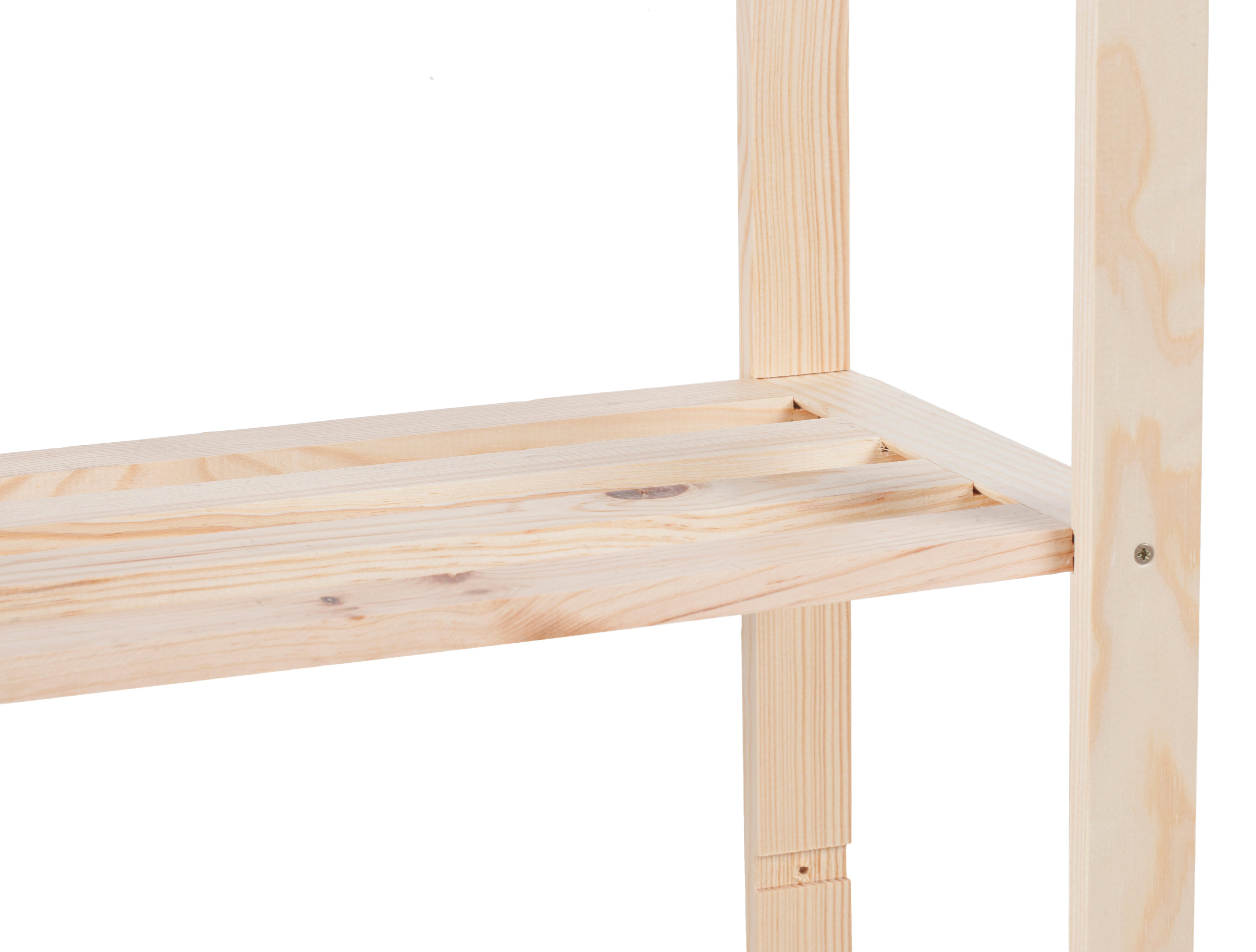 Estante de pinho 3 prateleiras 70x30x94 cm 30 kg - 16