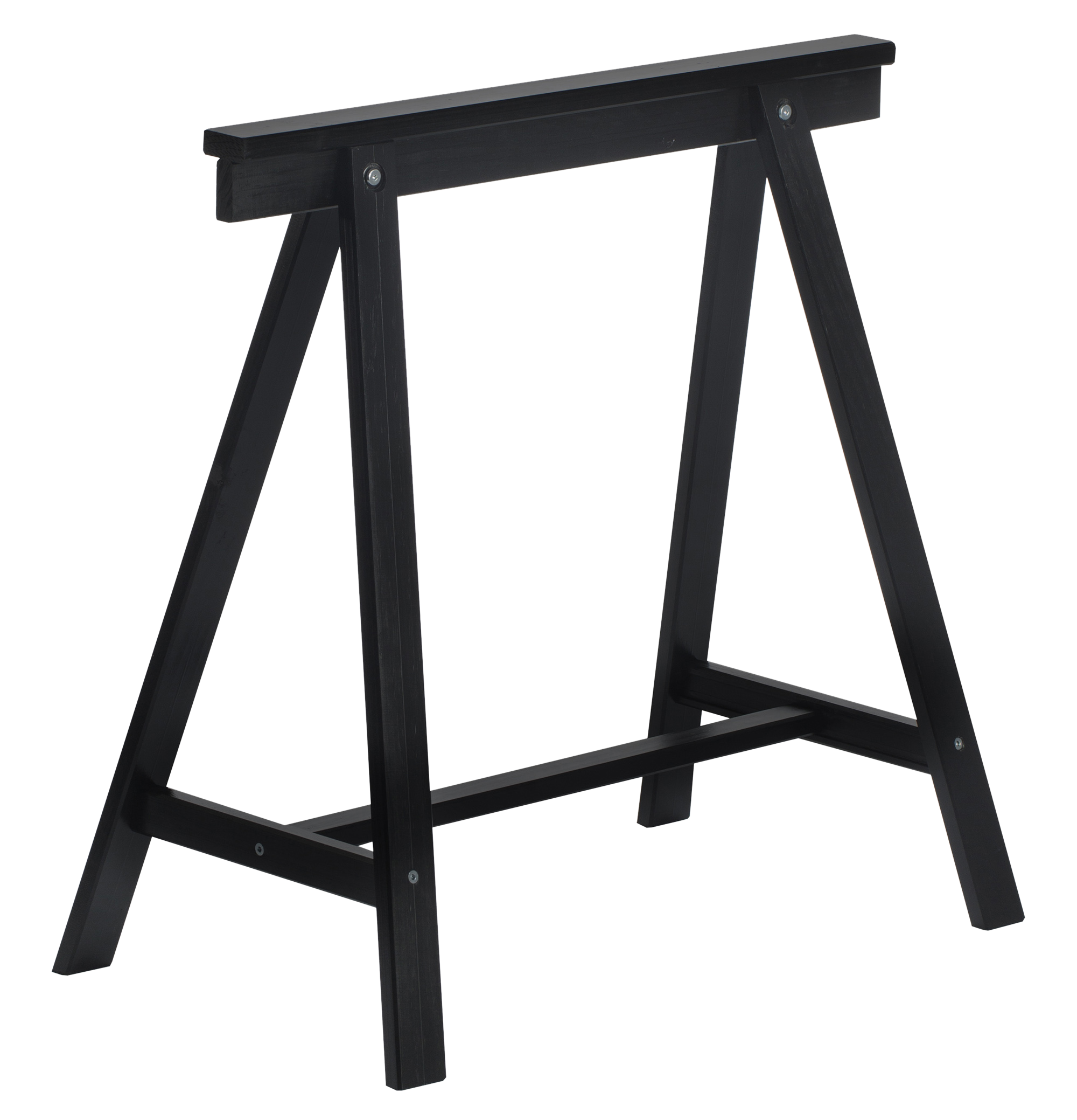 Caballete de pino negro y altura de 72 cm