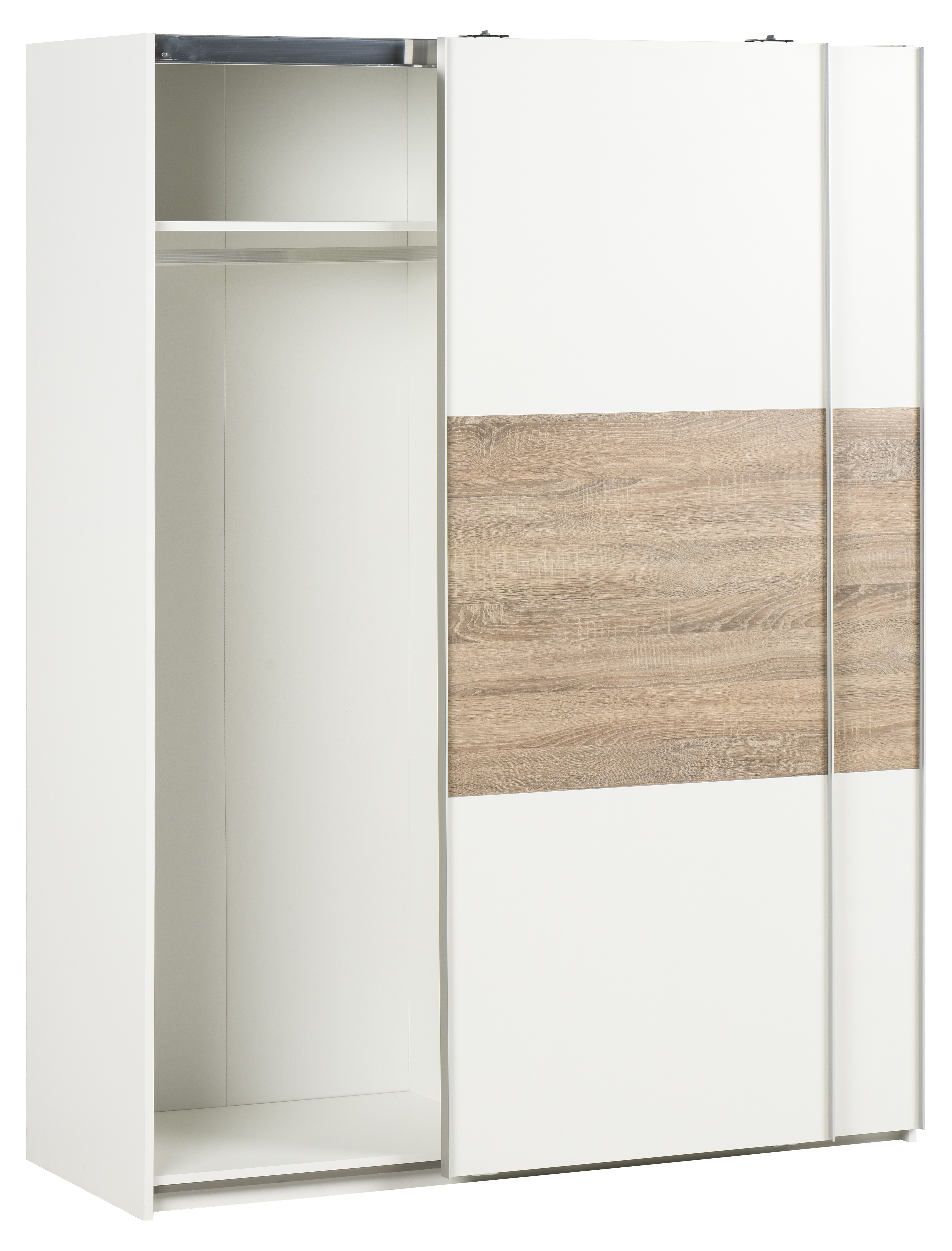 Armario puerta corredera One 150x200x60cm con 2 puertas color roble - 19
