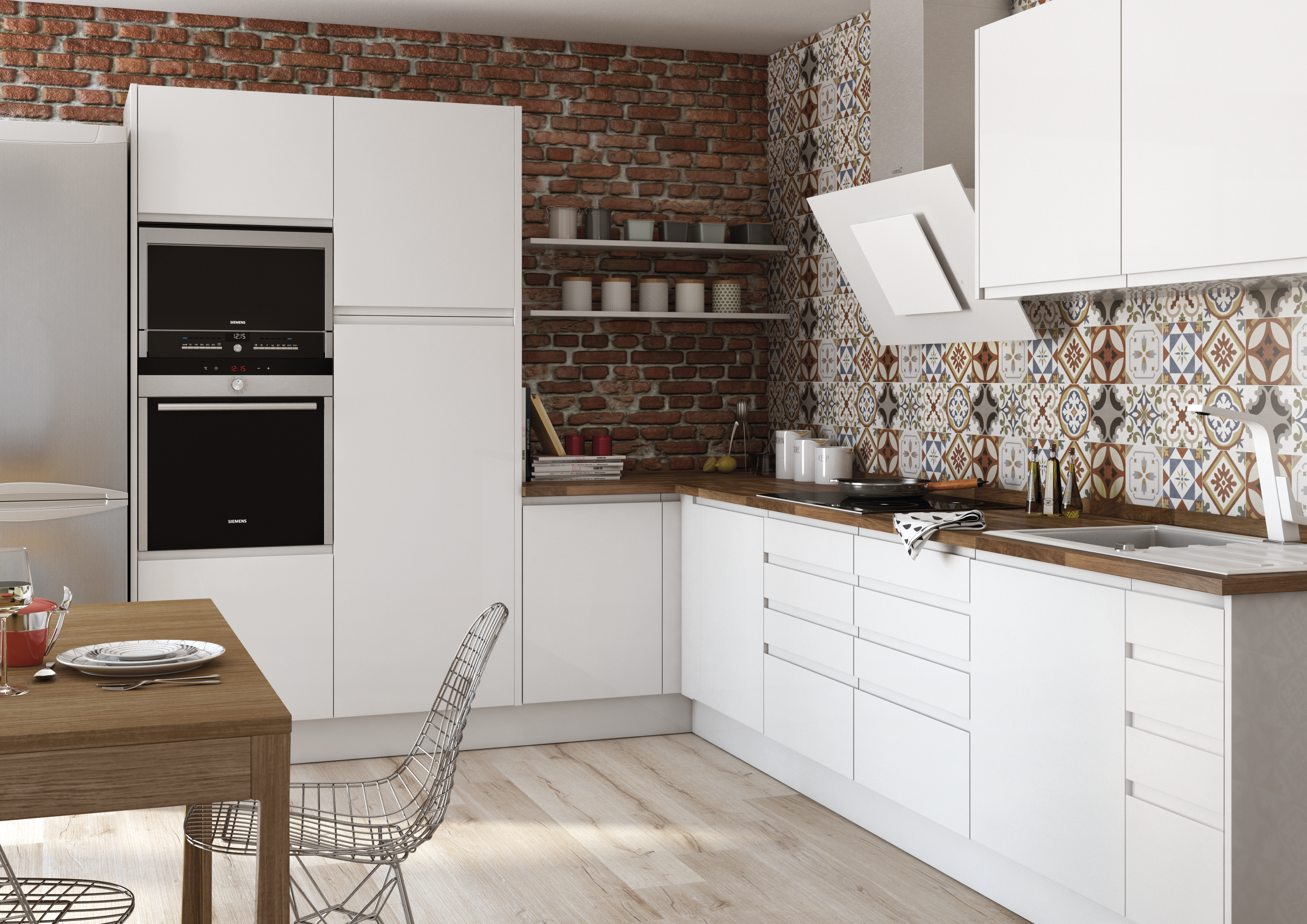 Porta de cozinha Delinia Tokyo 45X138 cm branco brilho - 8