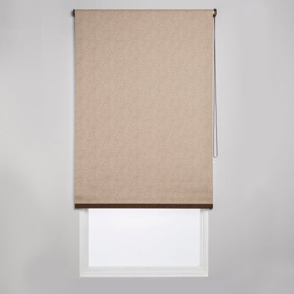 Estor enrollable opaco con cadena caleta poliéster liso lino de 169x230cm