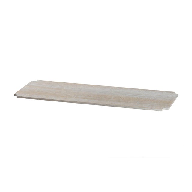Ripiano diritto per scaffalatura Spaceo Chrome Style+ L 90 x H 1 x P 35 cm