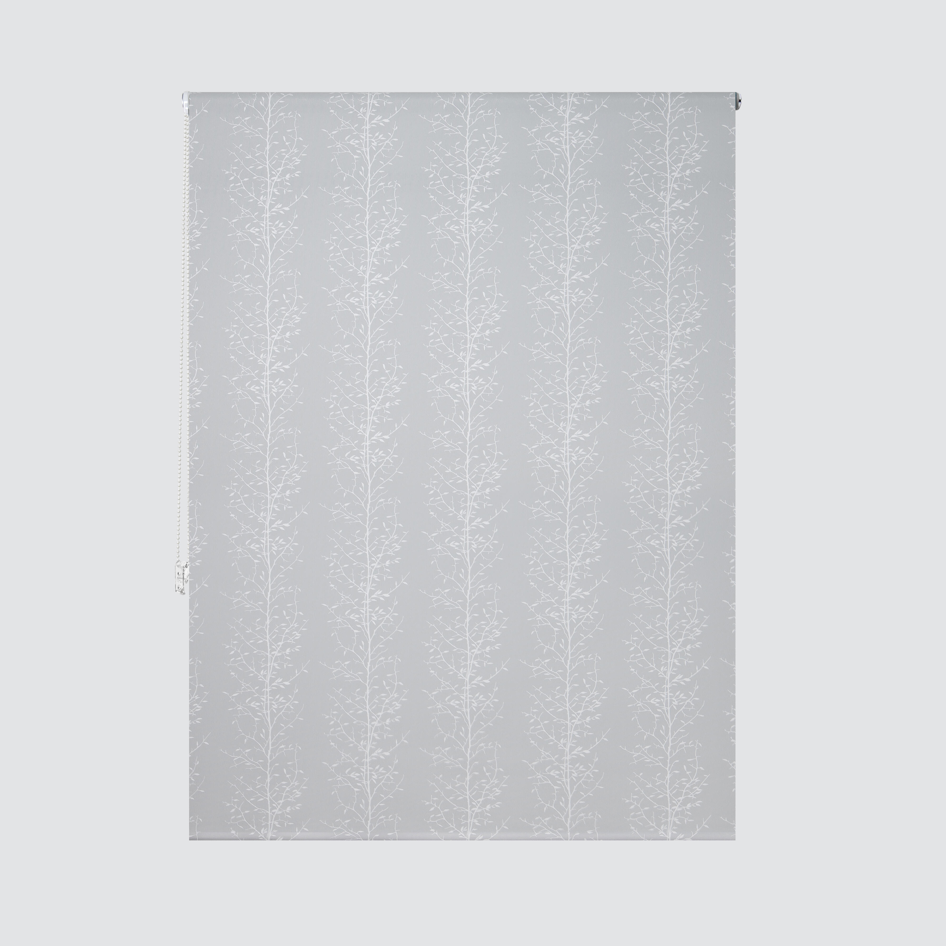Estor enrollable screen 5% Ramas de 90x250 poliéster planta gris con cadena - 6