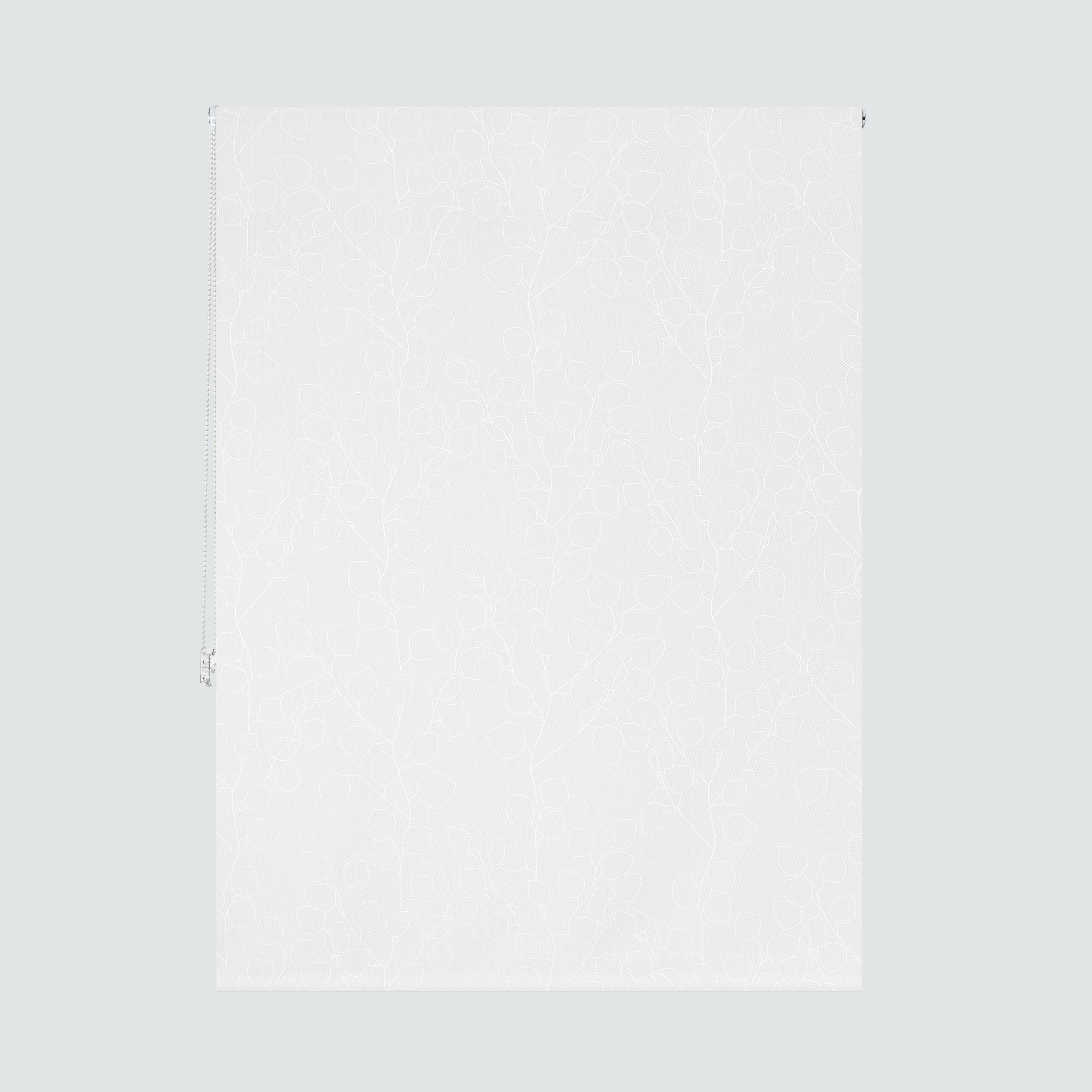 Estor enrollable screen 5% con cadena Zen poliéster planta blanco  de 120x250cm - 6
