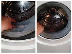 Cómo cambiar la goma de escotilla de una lavadora