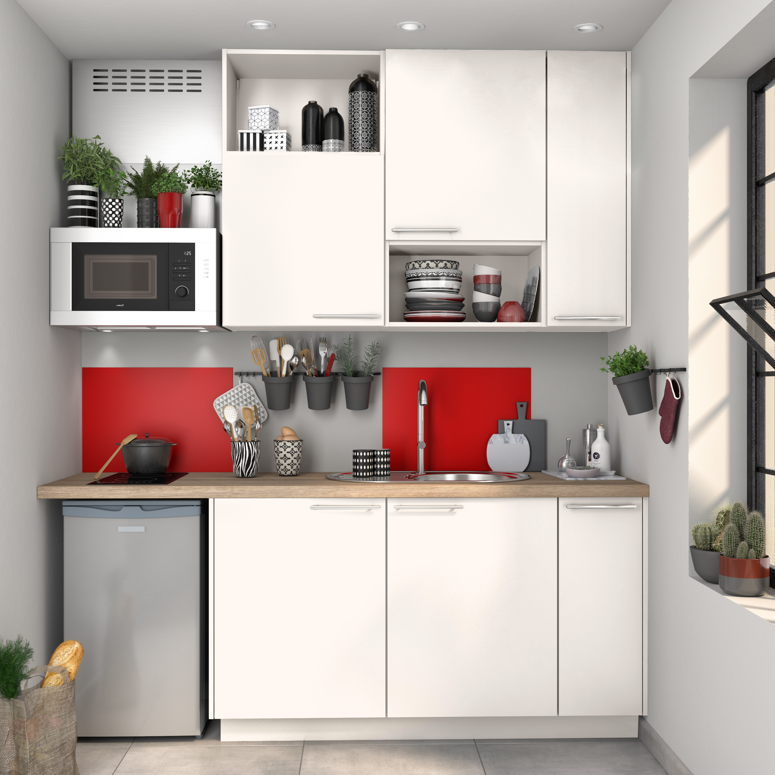 Porta de cozinha Delinia Sofia 40X64 cm branco - 12