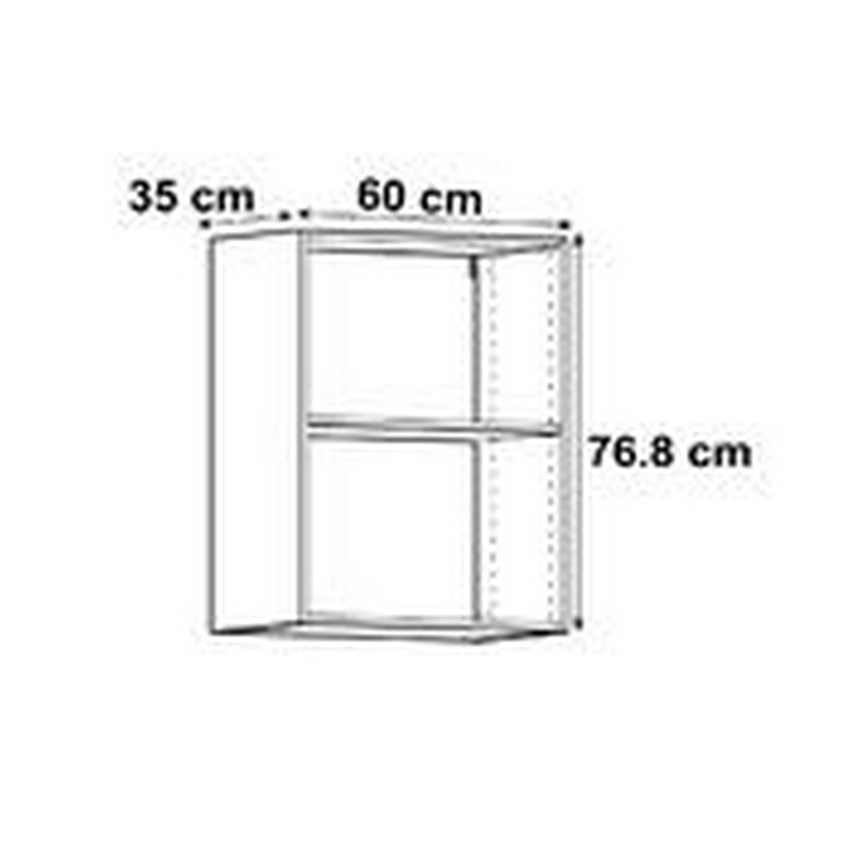 Mueble alto cocina Delinia ID Sevilla blanco brillo 76,8x60cm una puerta - 2