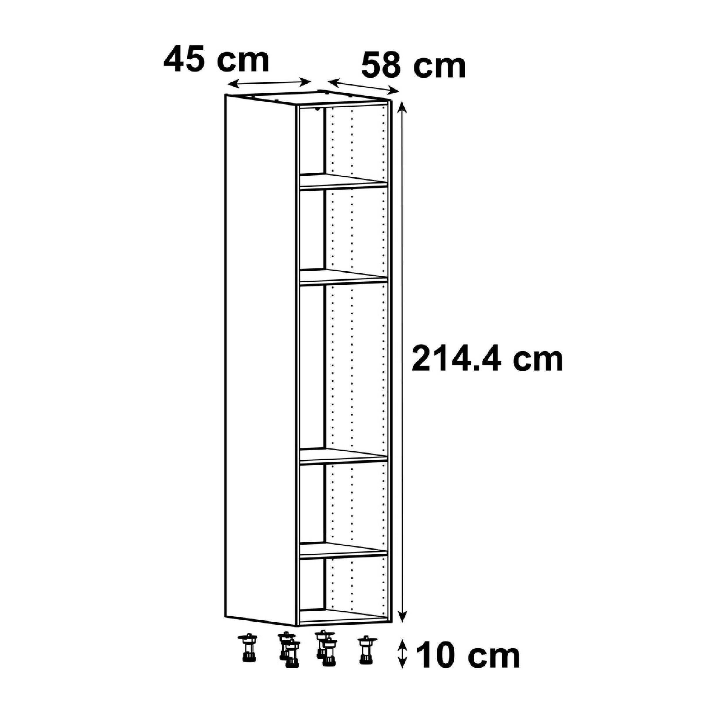 Módulo coluna Delinia 45X58X215CM cinza - 5