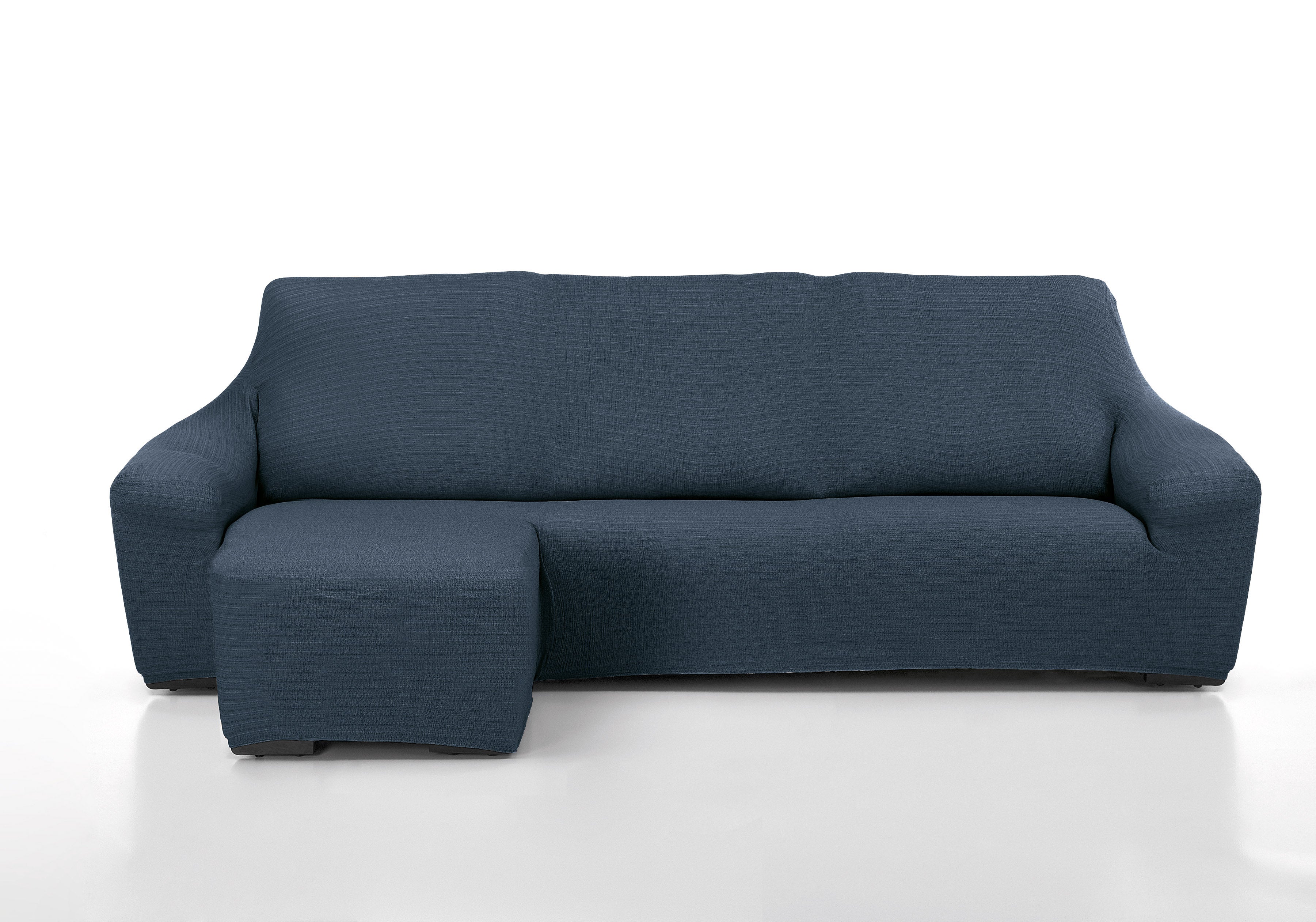 Funda chaise longue elástica brazo corto manacor azul dcha.