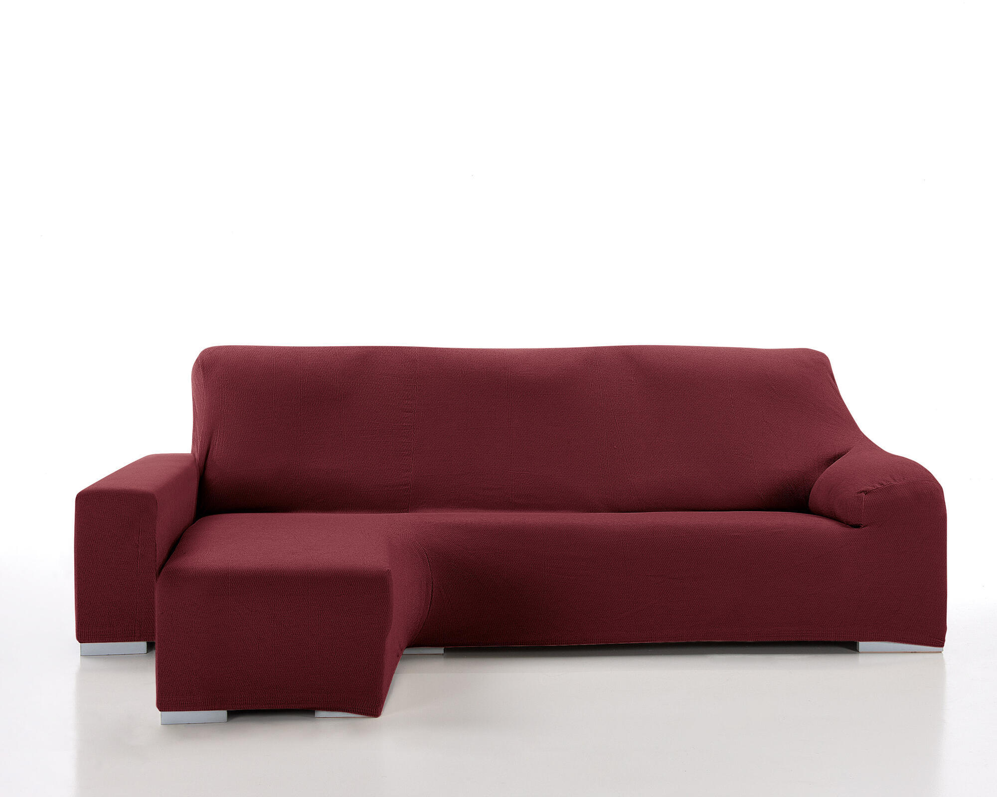 Funda chaise longue elástica brazo corto enzo granate dcha.
