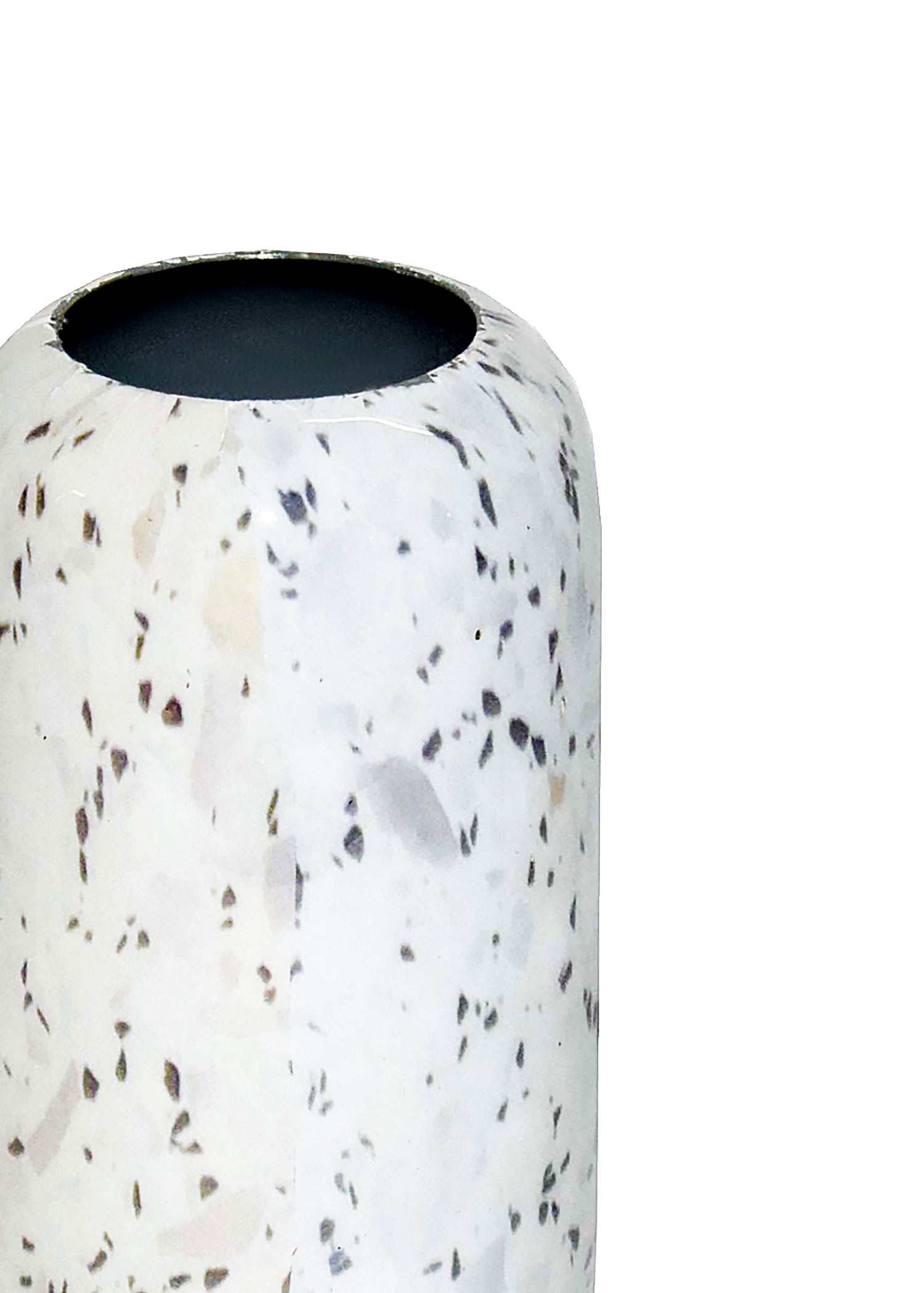 Jarrón resina CAPSULA blanco 7.5x17 cm - 9