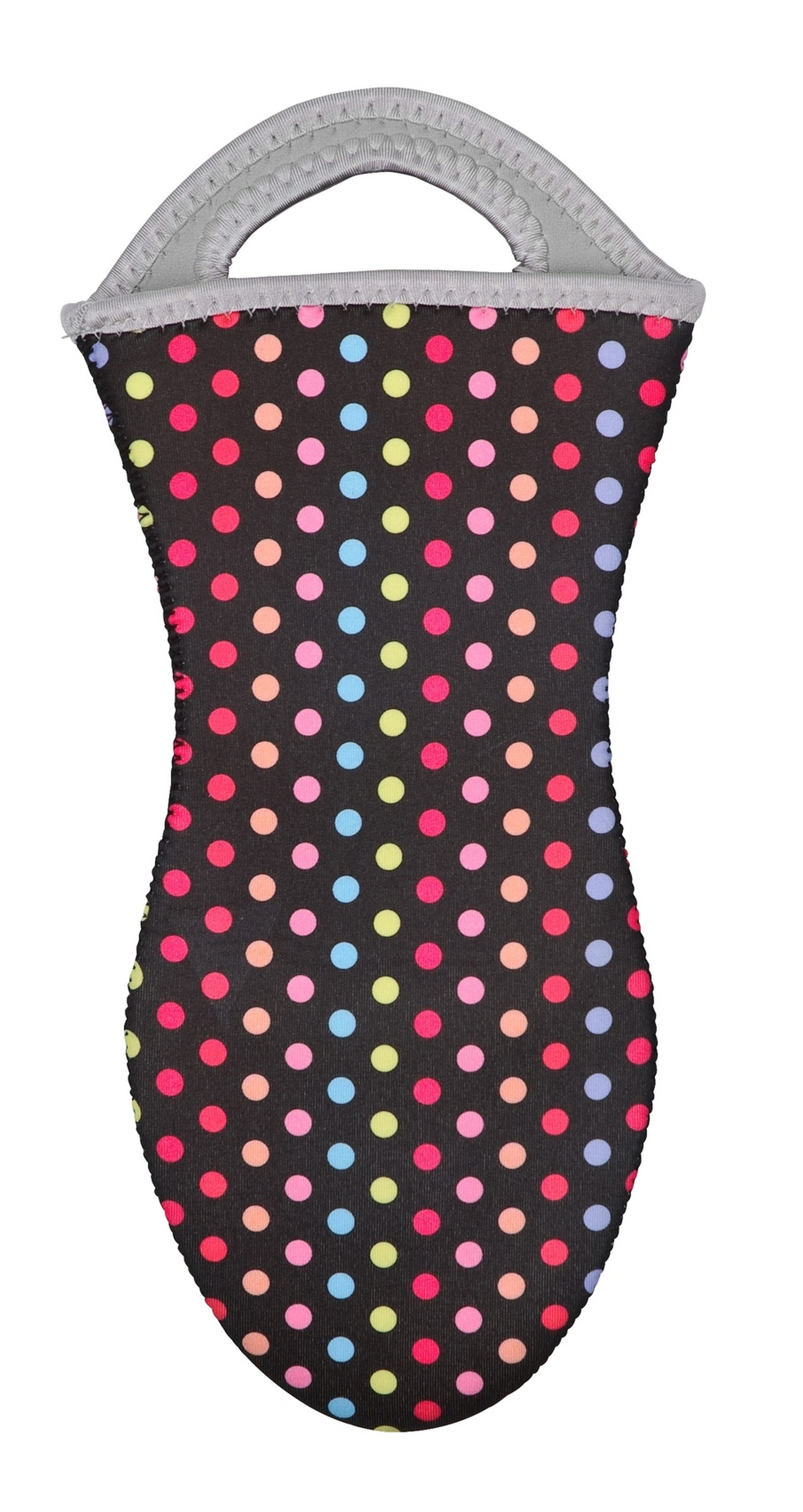 Manoplas térmicas de neopreno puntos de colores 2 unidades