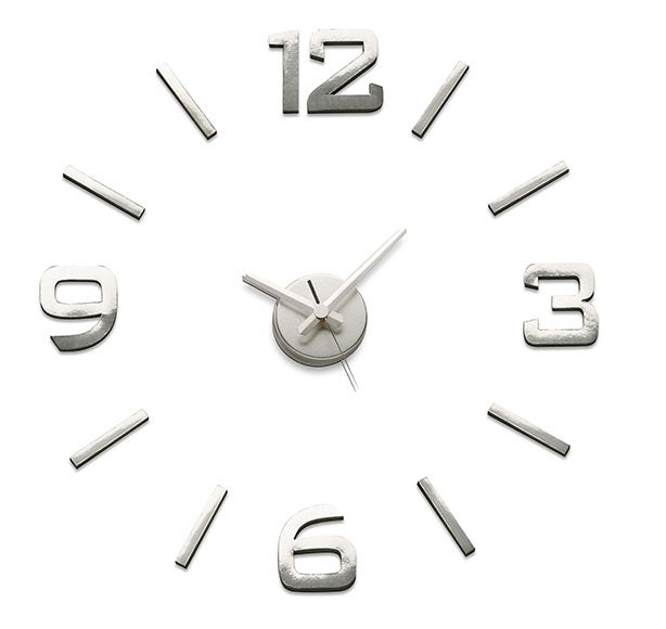 Reloj de cocina a pared redondo gris QUO de 70 cm Leroy Merlin