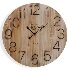 Relojes Decorativos Reloj De Pared De Madera Rustico Relojes
