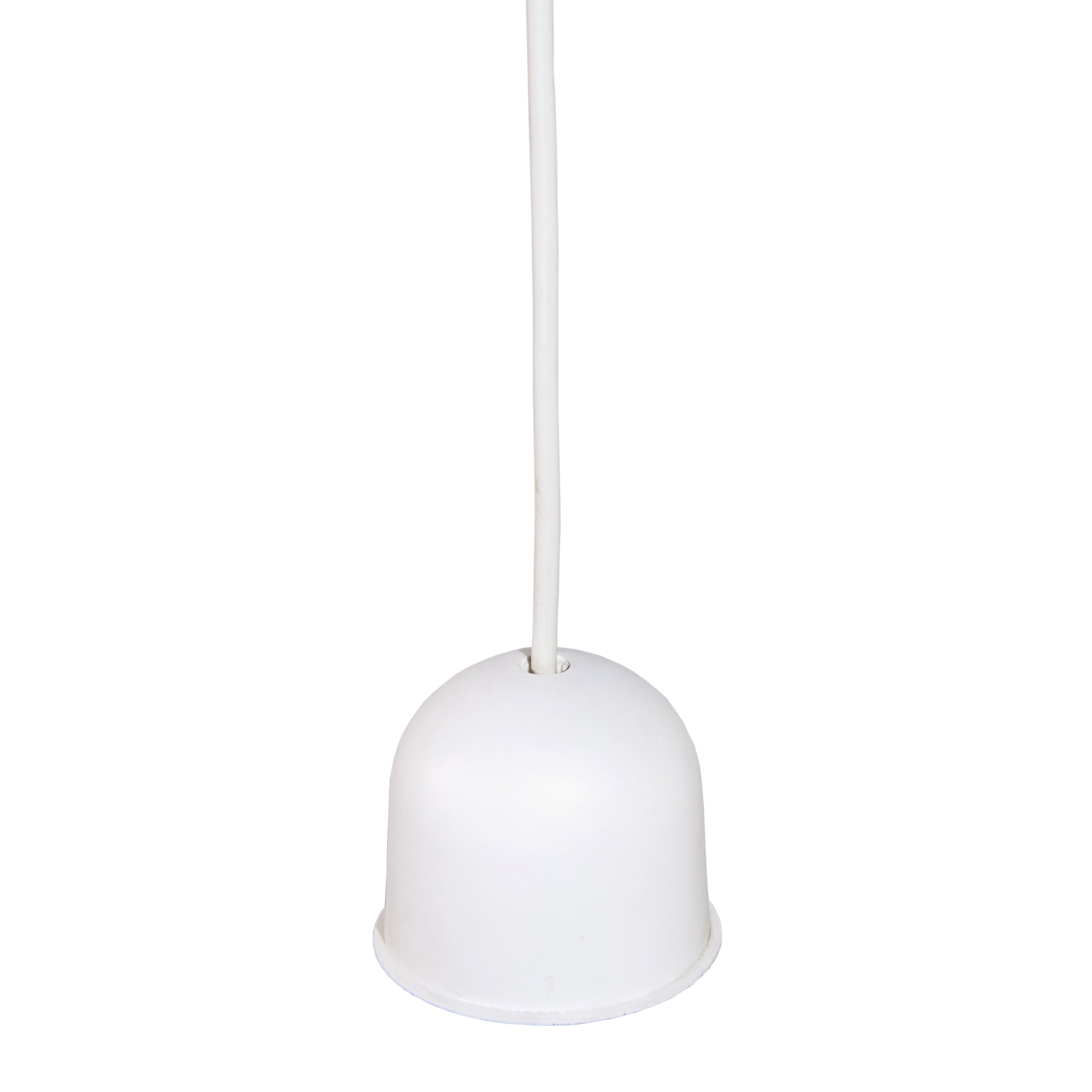 Lampadario Moderno Doppio Sbieco bianco paralume bianco sporco e tortora E27 Ø38cm - 2