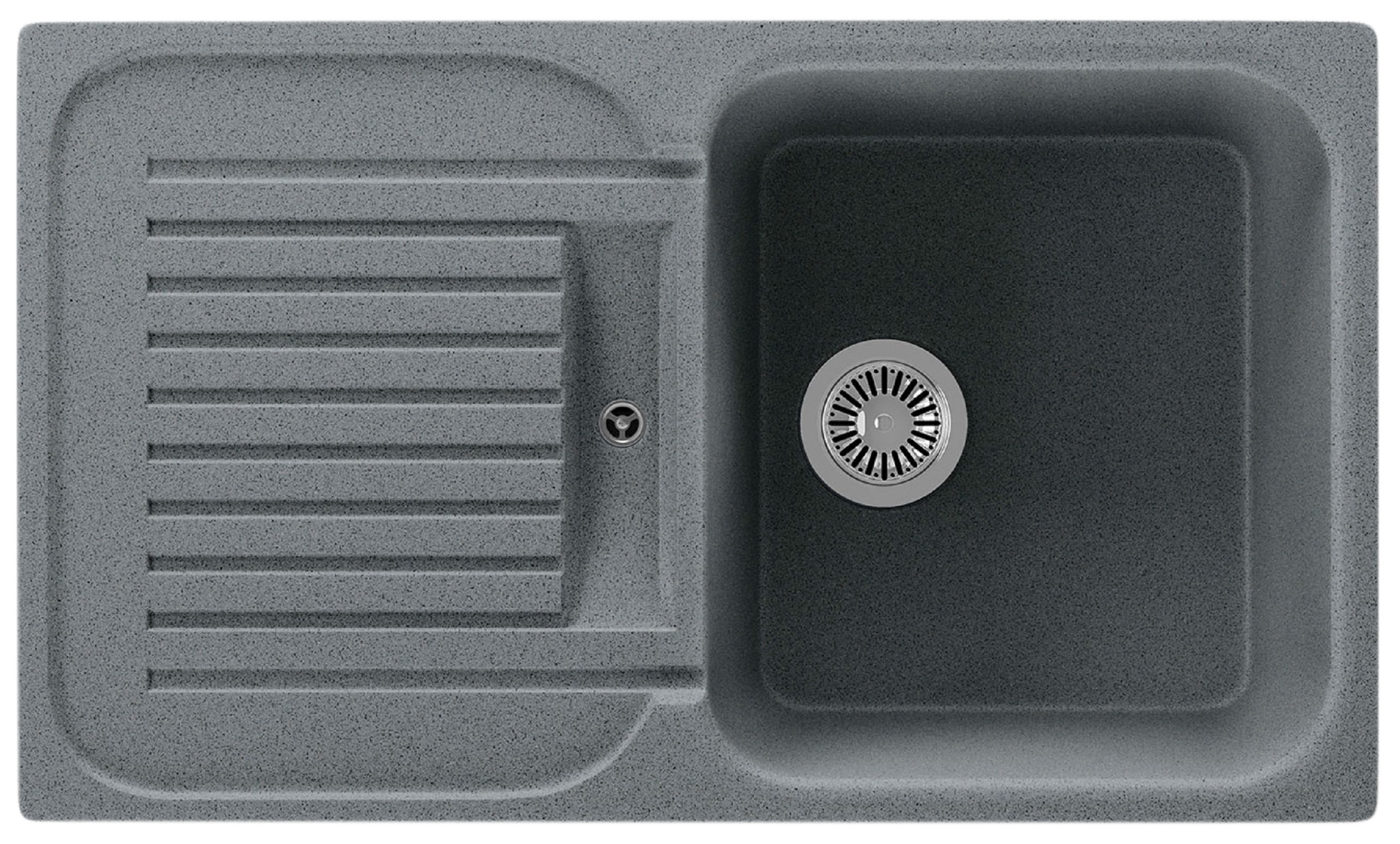 Fregadero seno con escurridor de cuarzo rectangular interbany lagos clasica 84 x