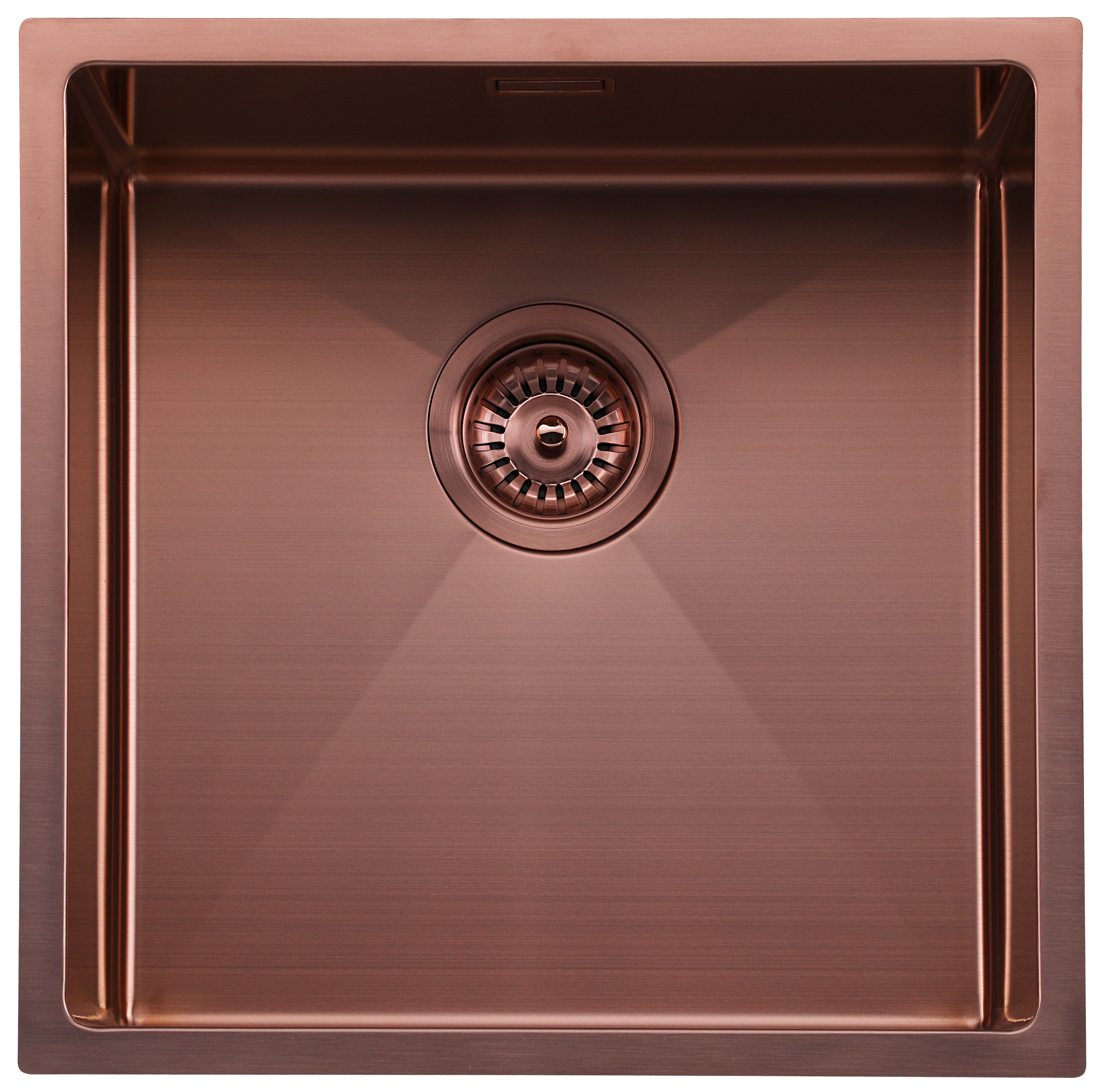 Fregadero de acero inox andemen marte cobre 44 x 44 cm