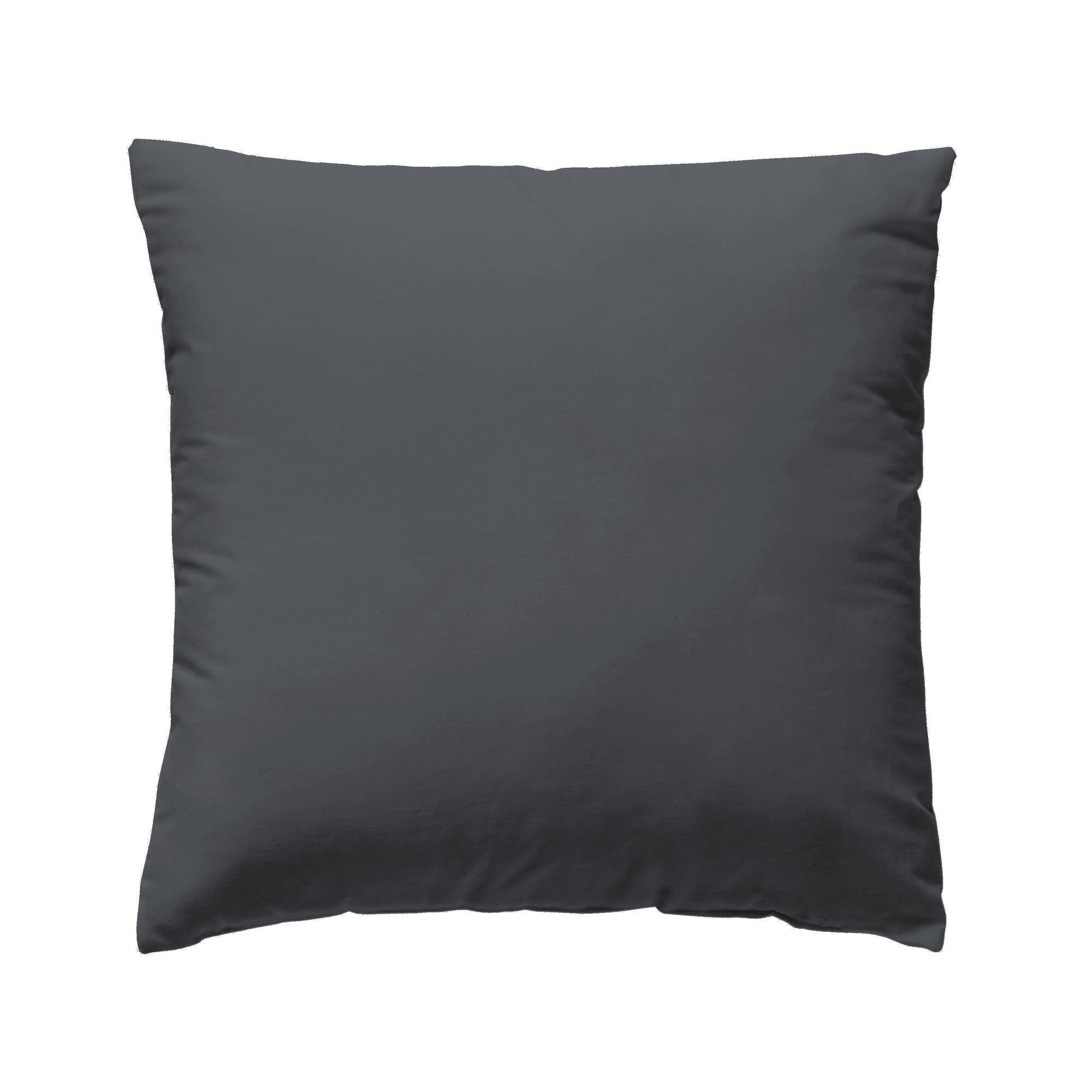 Funda para cuadrante de cama wash garment percal 200 hilos gris 60 x 60 cm