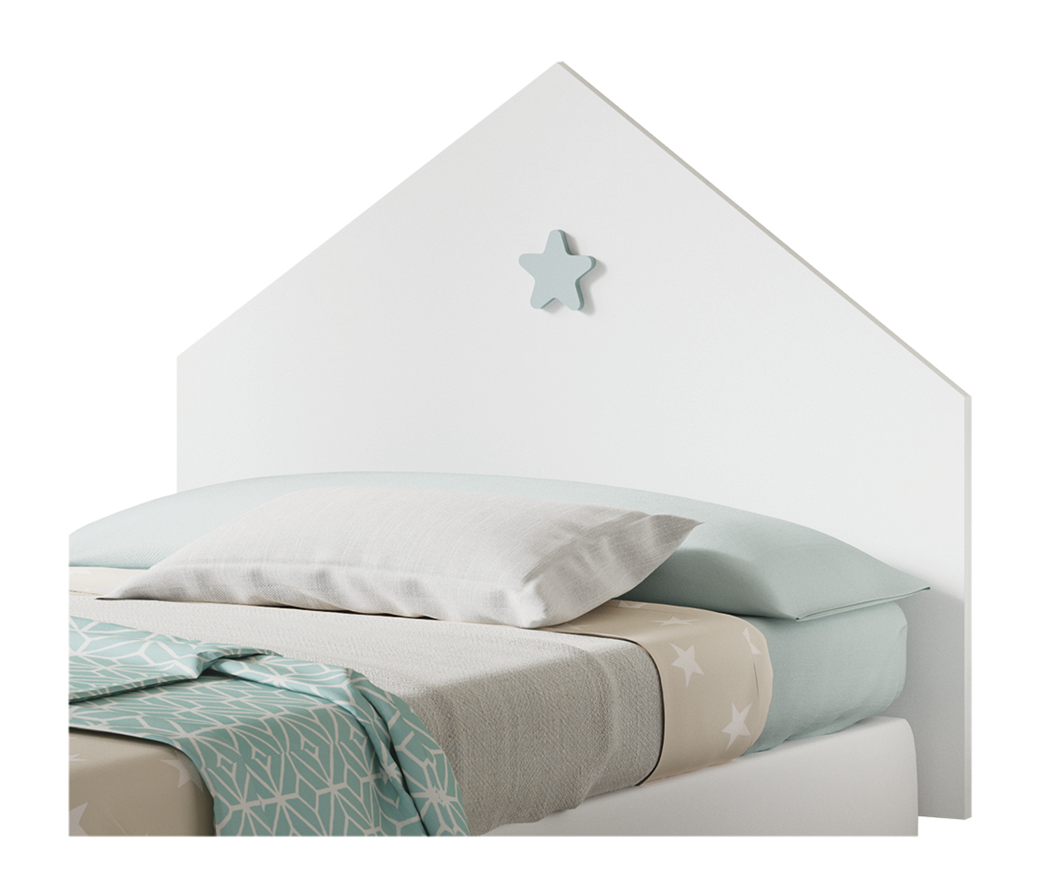 Cabecero de cama Sweet blanco 100x80x1,6 cm (anchoxaltoxfondo) - 2