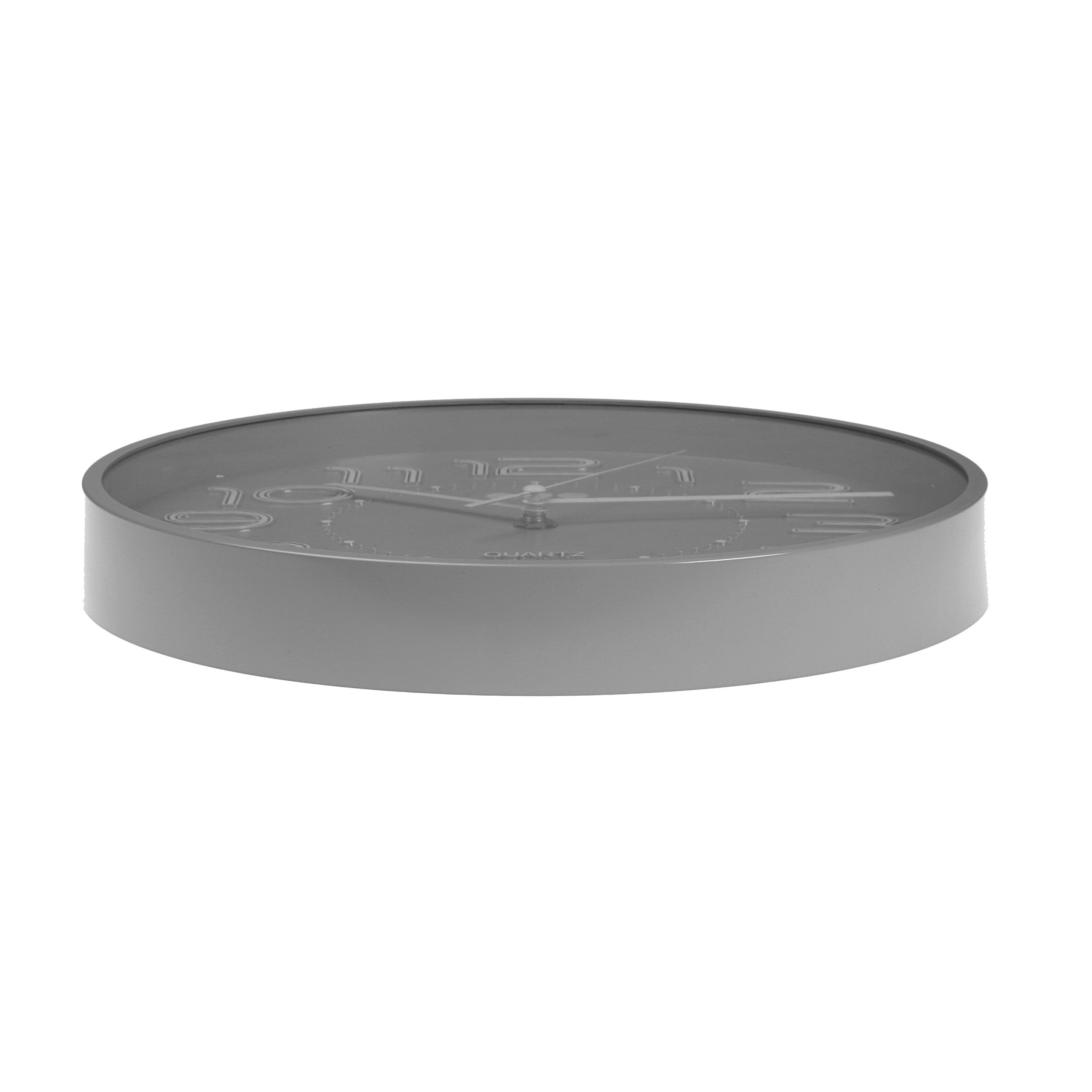 Reloj de cocina a pared redondo gris QUO de 28 cm - 3