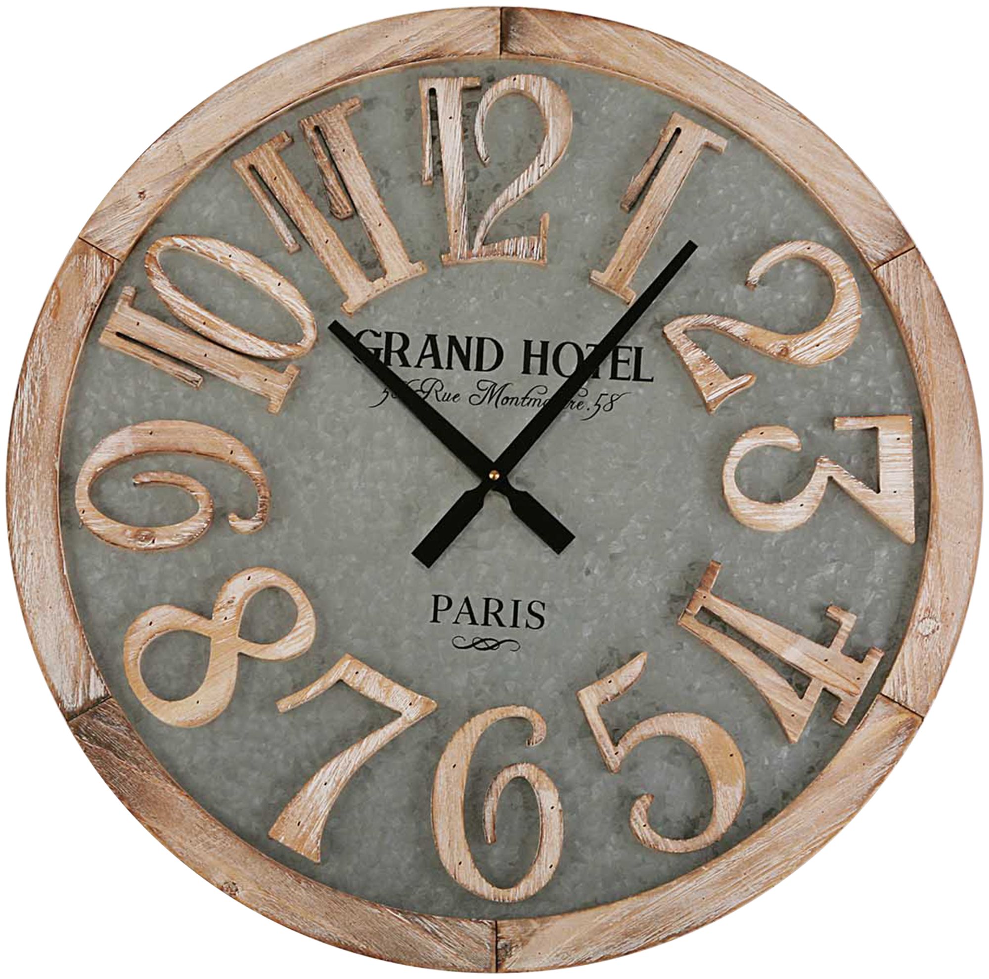 Reloj de pared redondo gris QUO de 60 cm Leroy Merlin