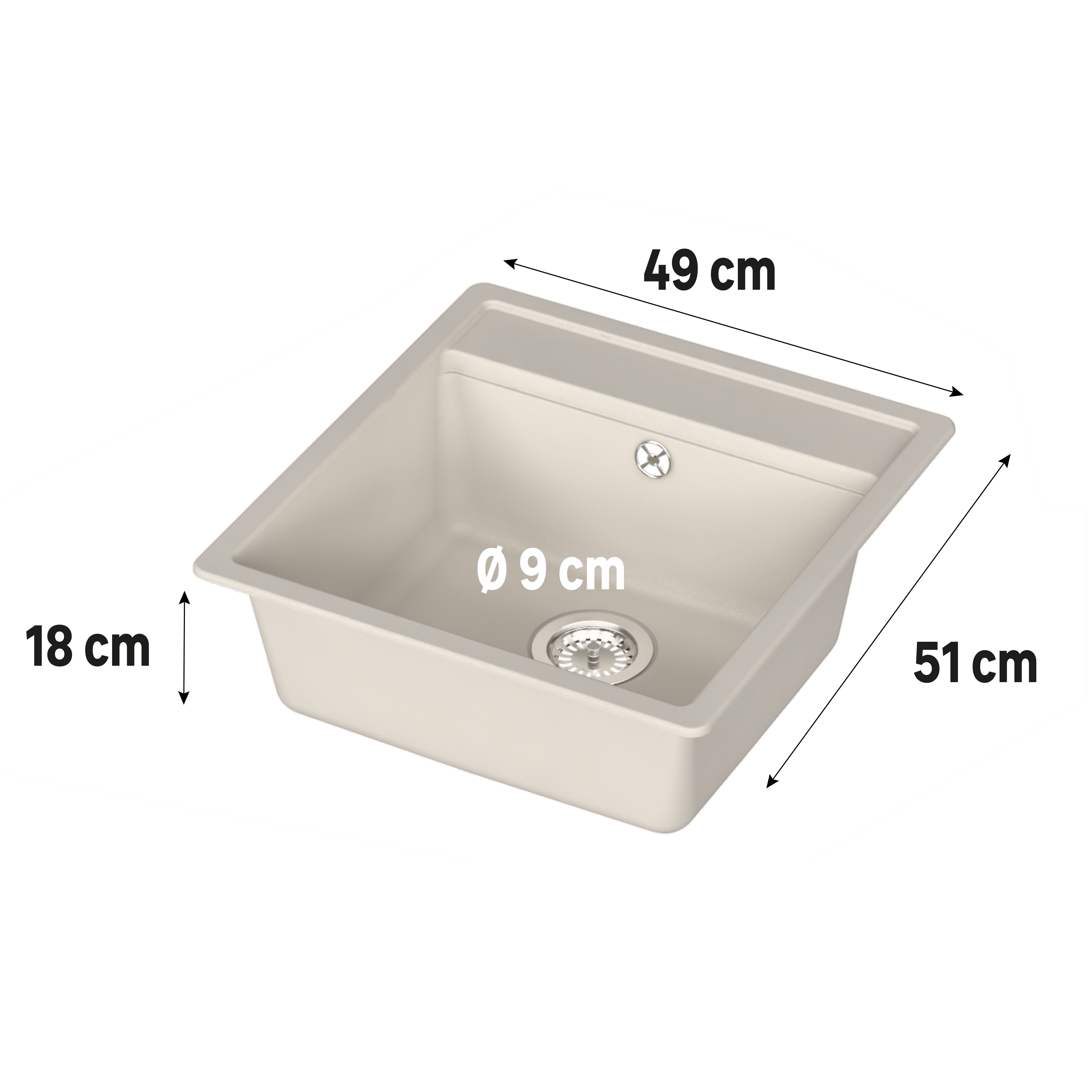 Lava-louça delinia onega 51x49cm branco - 28