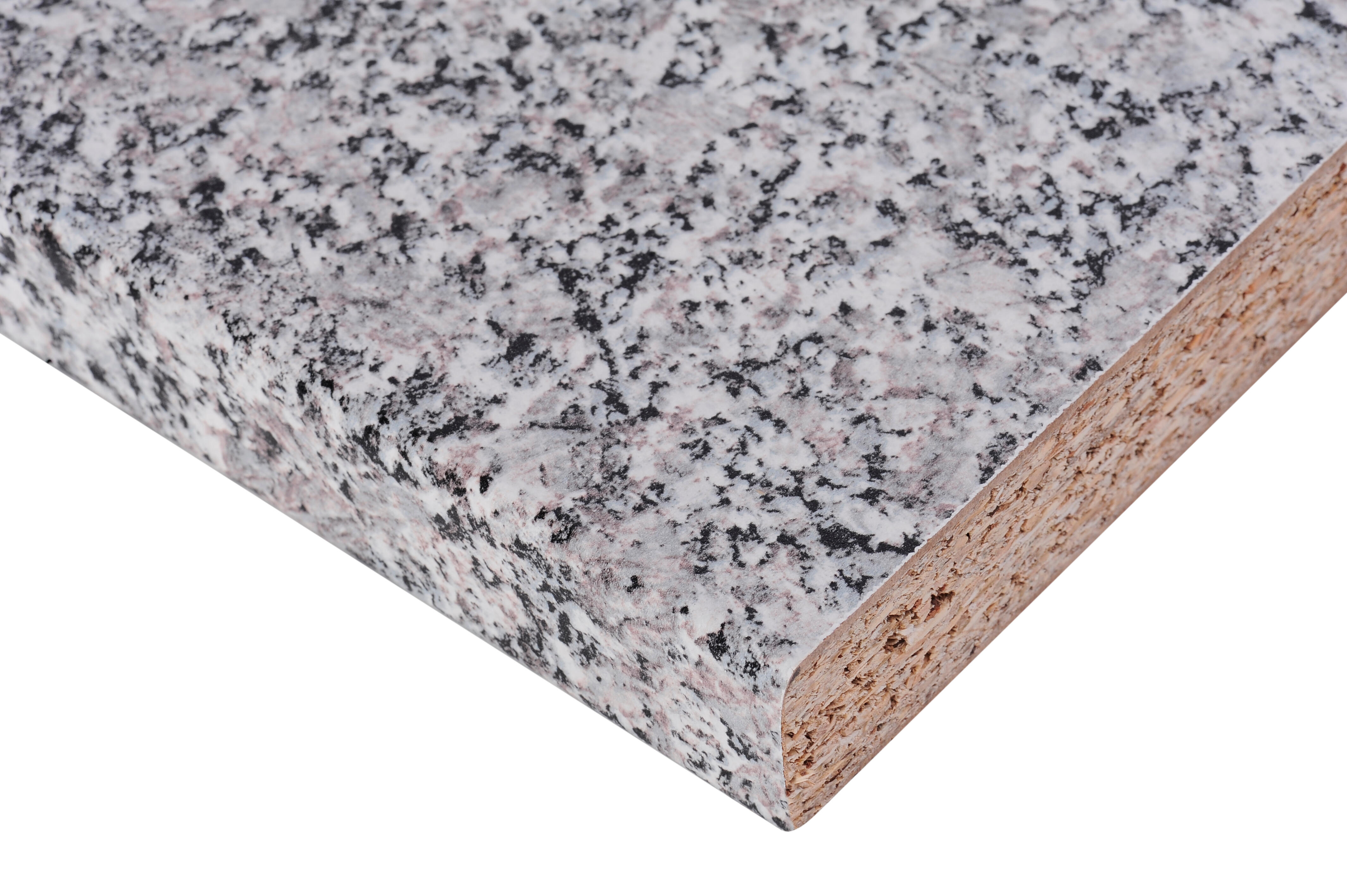 Tampo de bancada de cozinha aglomerado aspeto granito perfil recto cinza 240x63 cm 3 mm Finsa Gala - 7