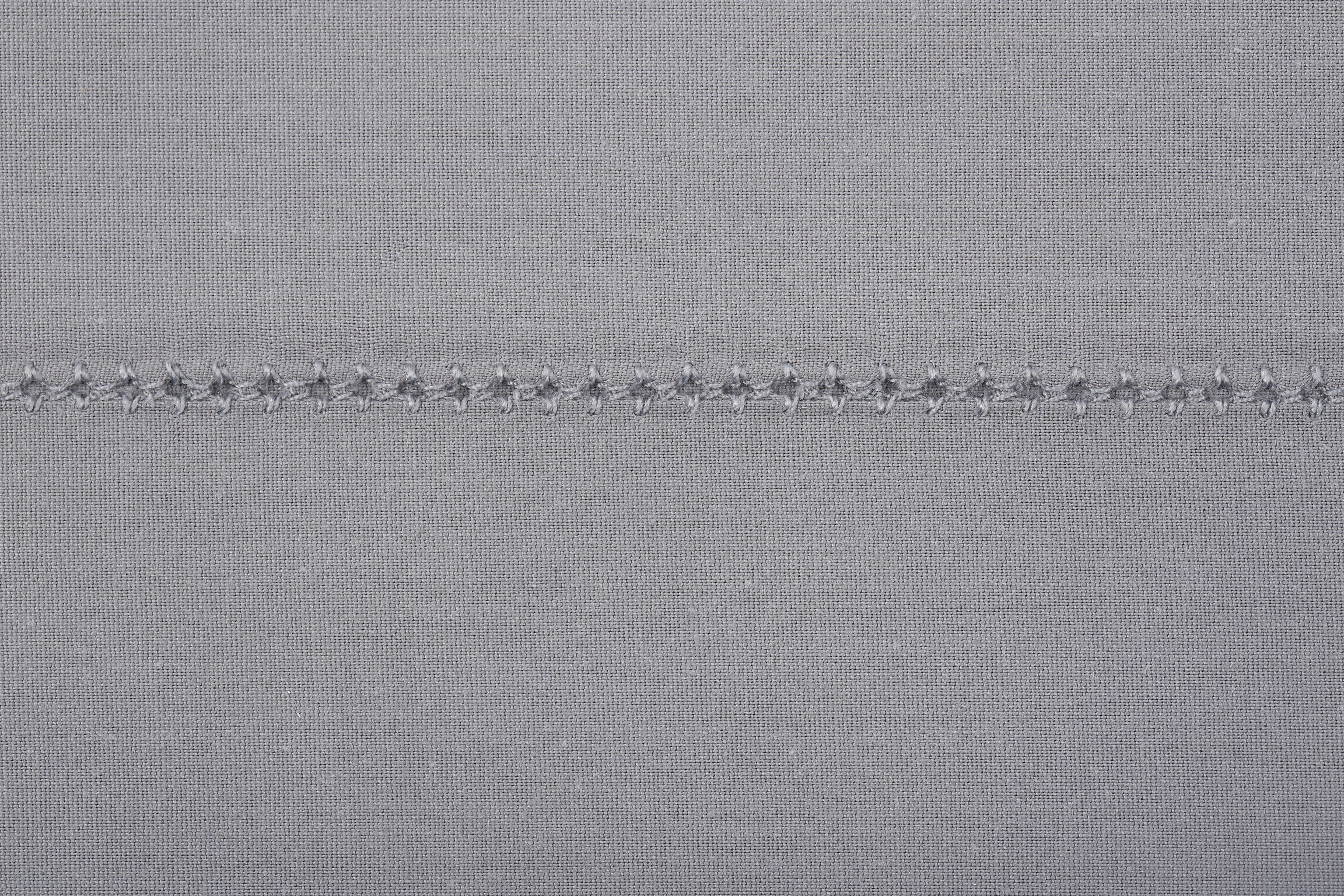 Sábana encimera Vainica algodón percal 200 hilos gris 210x270 para cama 135 cm - 5