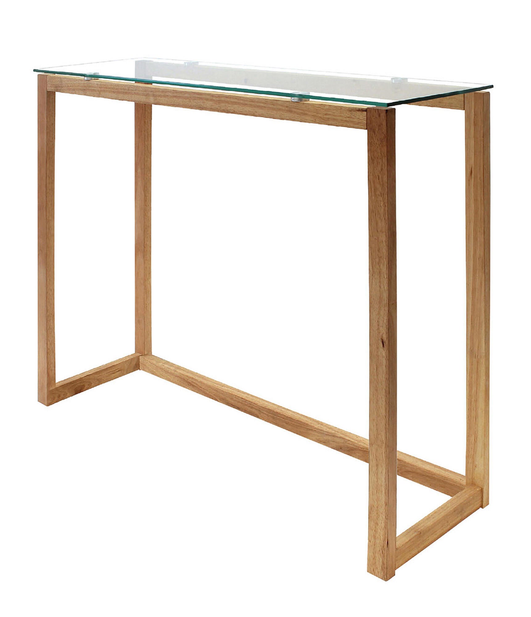 Mesa auxiliar nahan rectangular cristal y madera 100x87x32 cm (anchoxaltoxfondo)