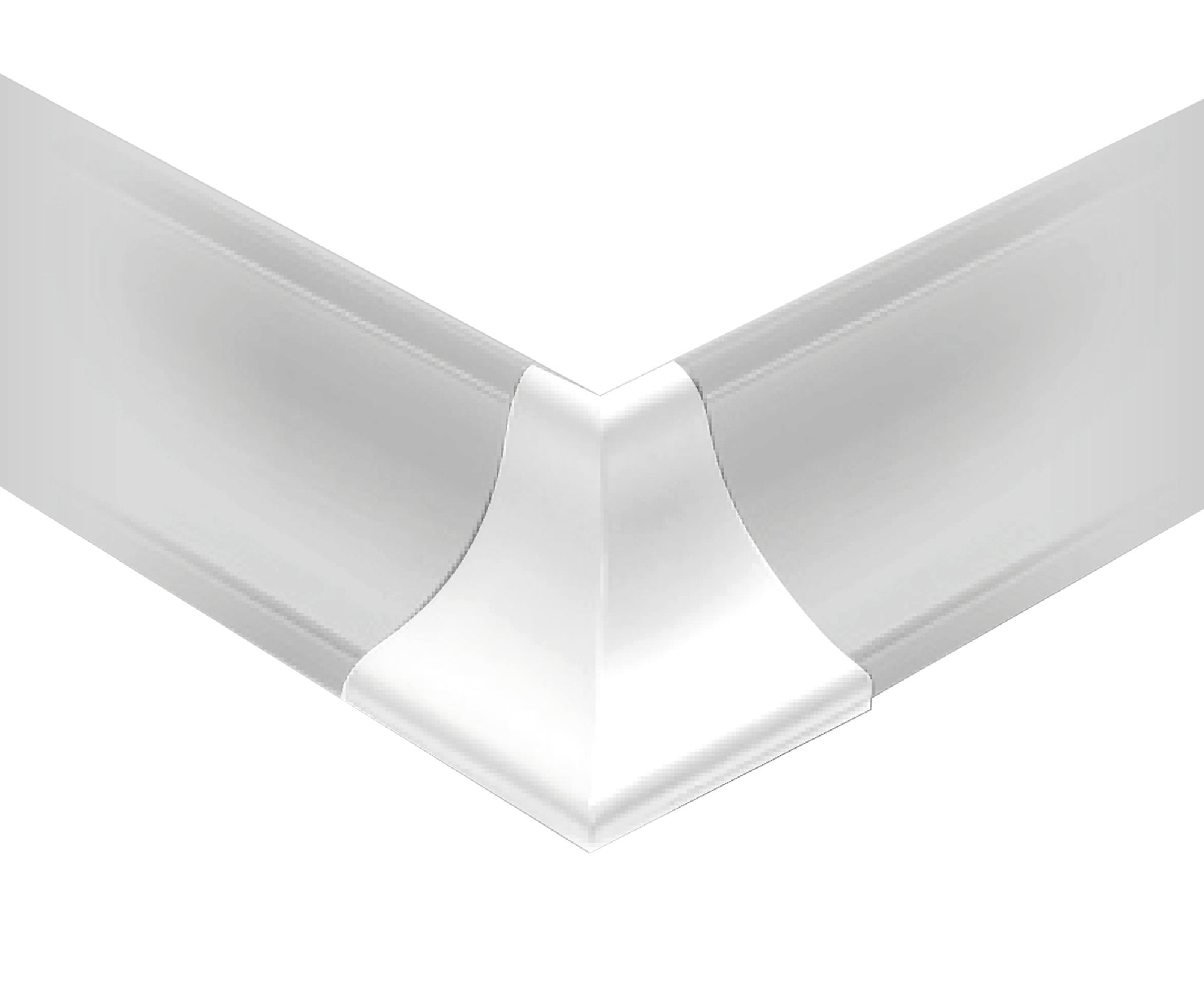 Esquinera de copete cóncavo DELINIA para cocina color blanco - 2
