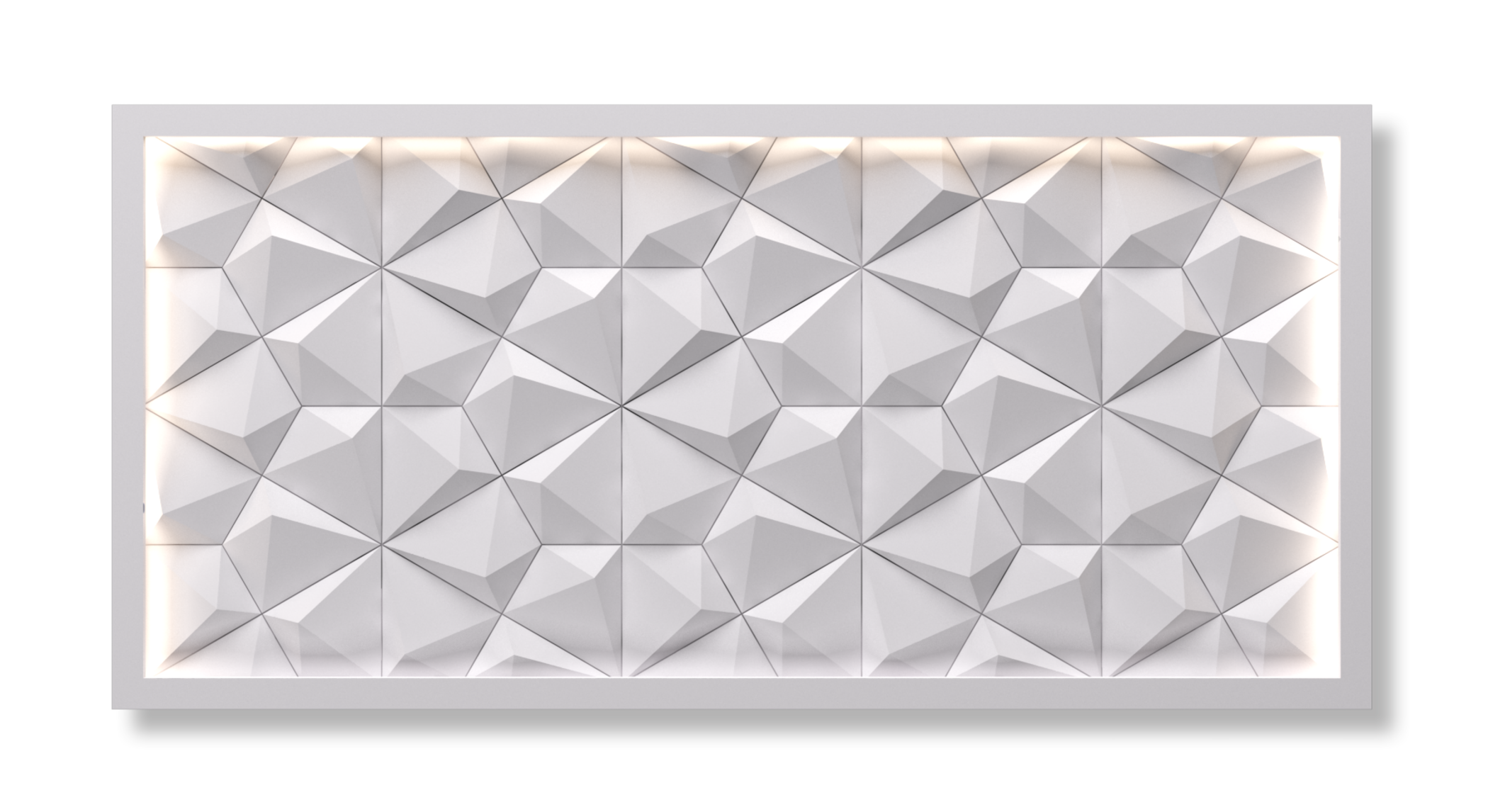 Cabecero de cama niza con led lacado blanco nieve de 182x88x6.5cm