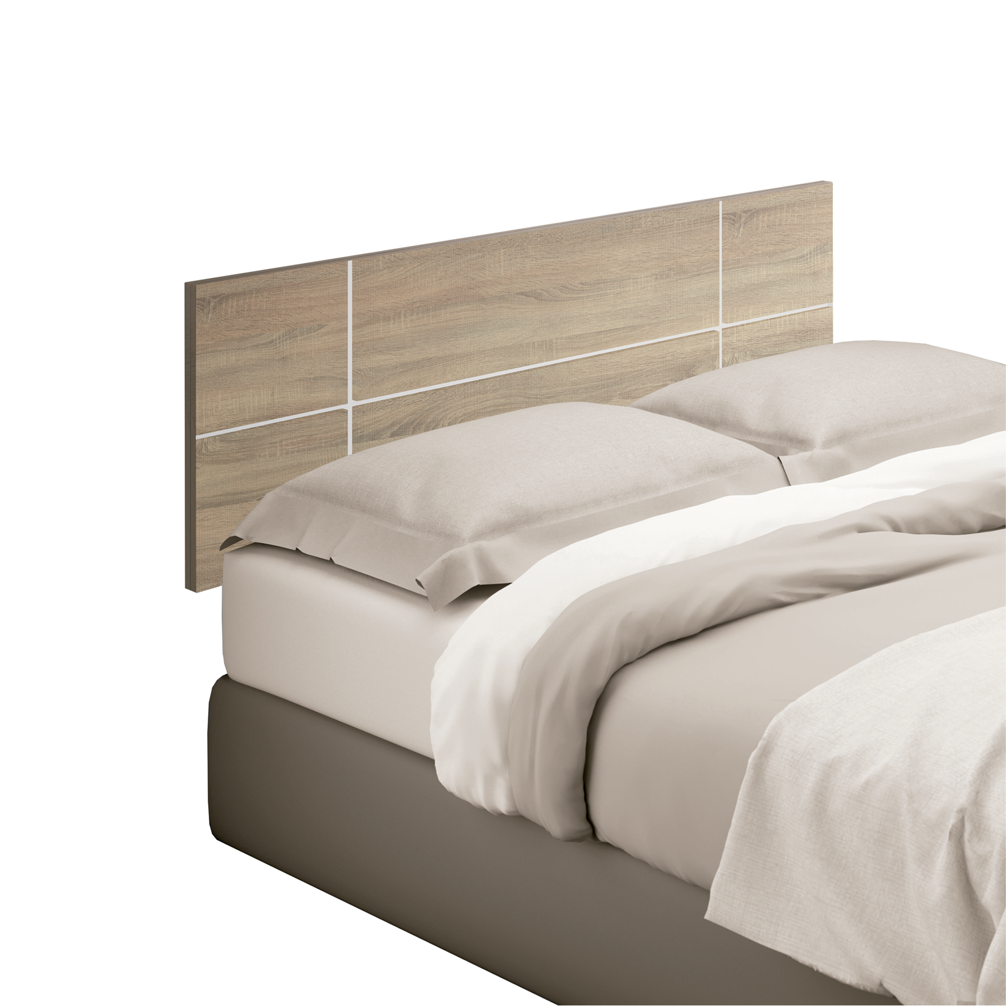 Cabecero de cama Elsa roble 160x50x3,2 cm (anchoxaltoxfondo) - 3