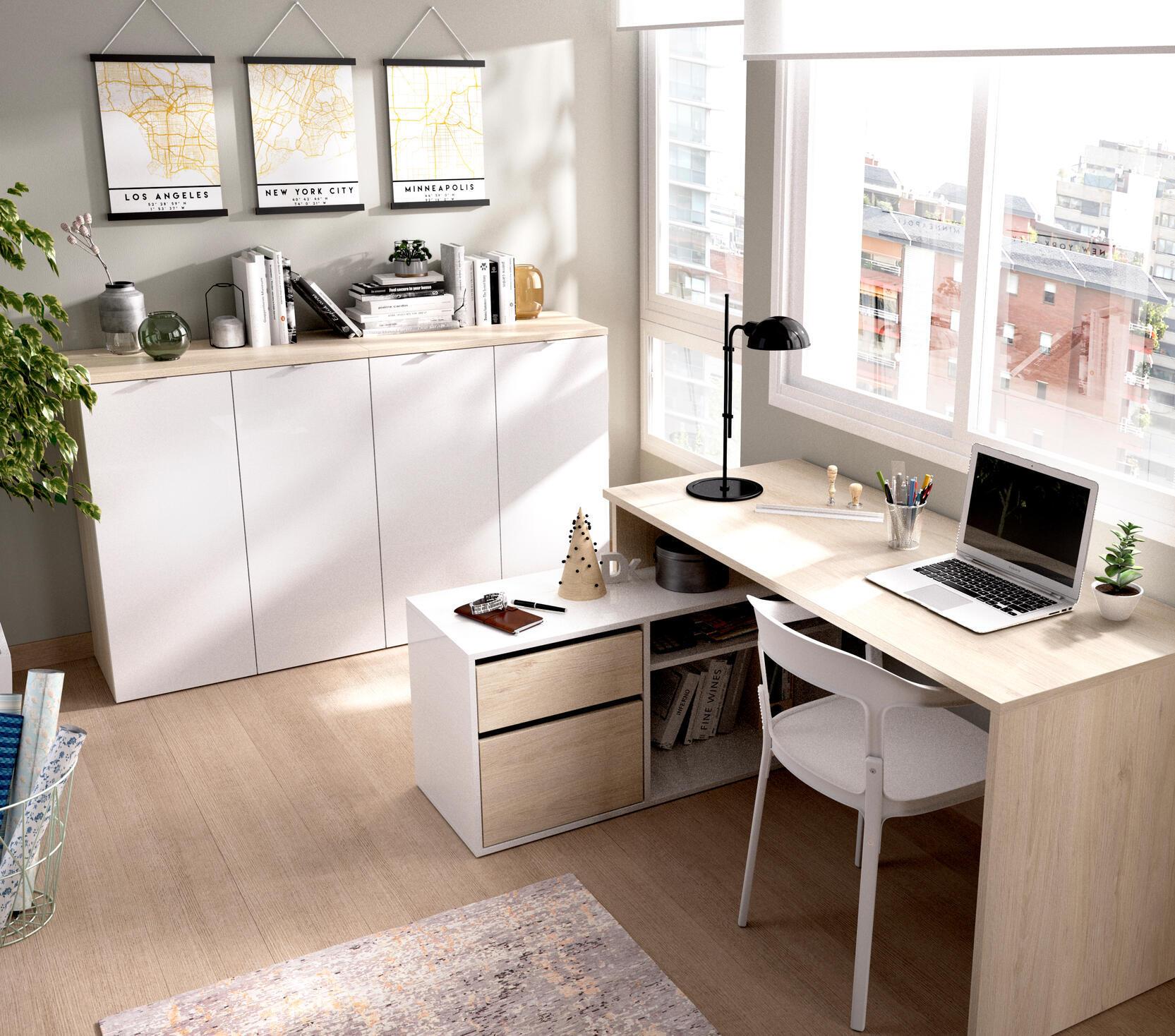 Kallax para crear espacio de almacenaje en el escritorio  Home office  design, Home office decor, Home office organization