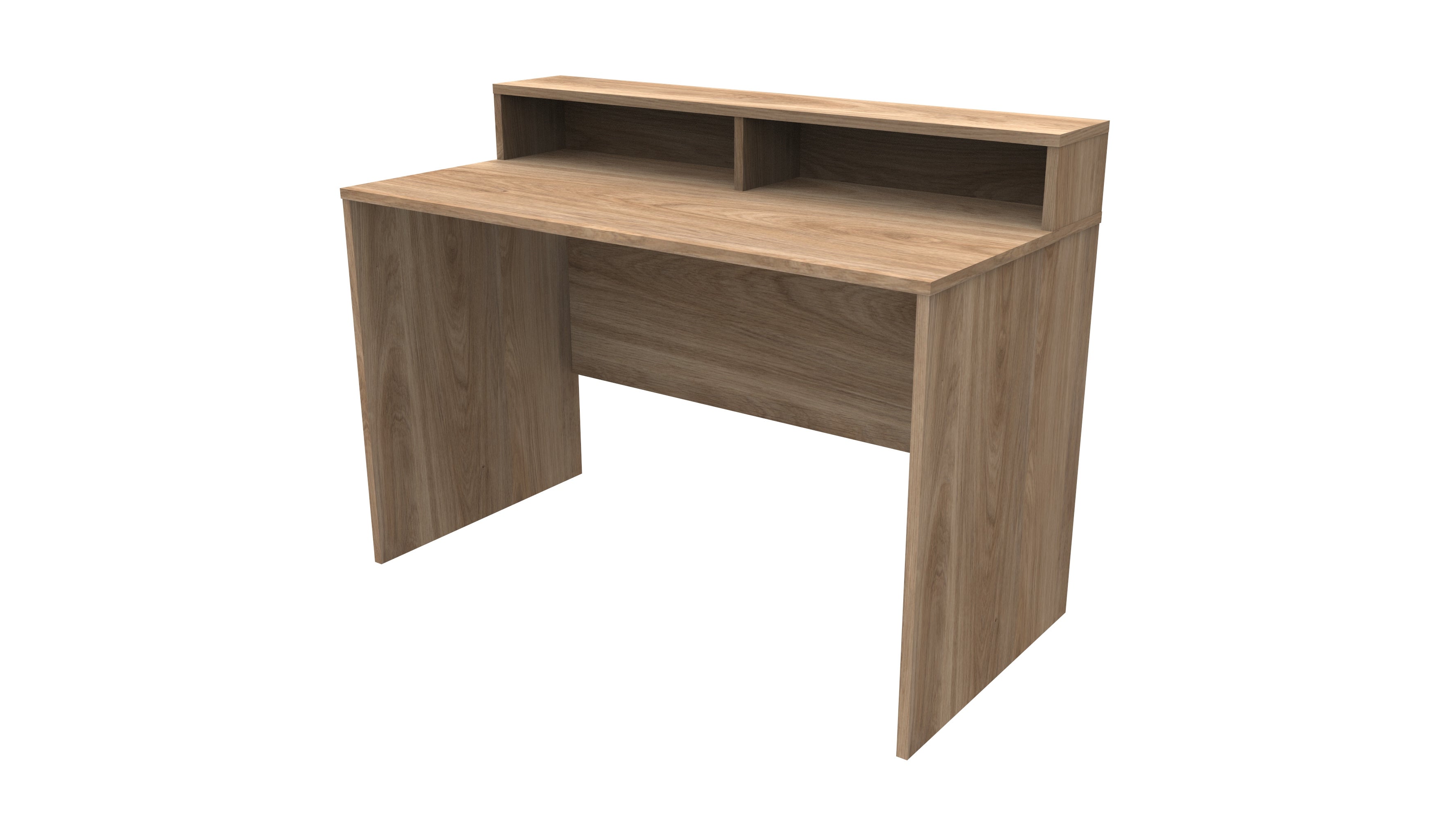 Mesa escritorio slim roble oscuro120x60x90 cm