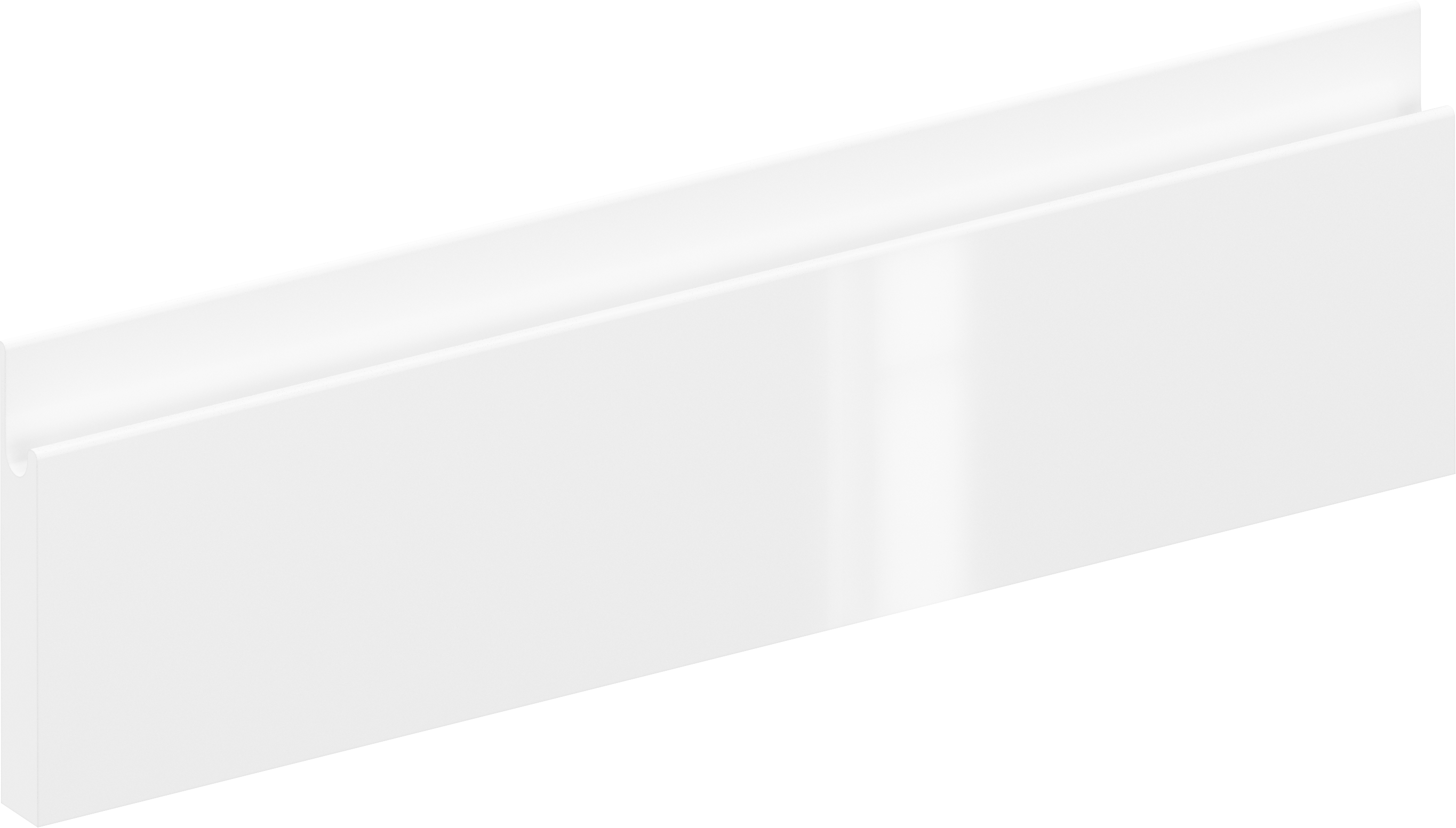 Frente de cajón de cocina tokyo blanco brillo h 12.8 x l 45 cm