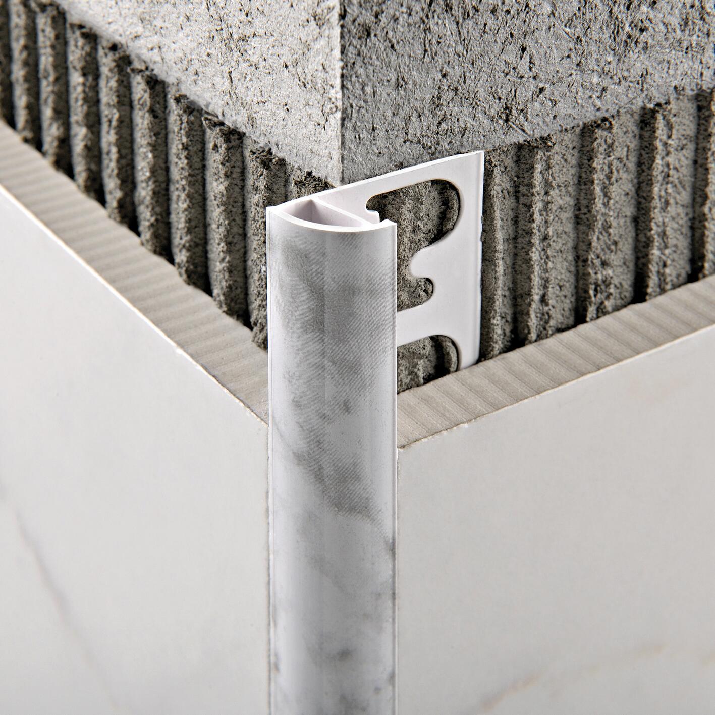 Profilo angolare esterno Projolly in pvc travertino chiaro Sp 10mm x L 1 cm x L 2.7 m - 2
