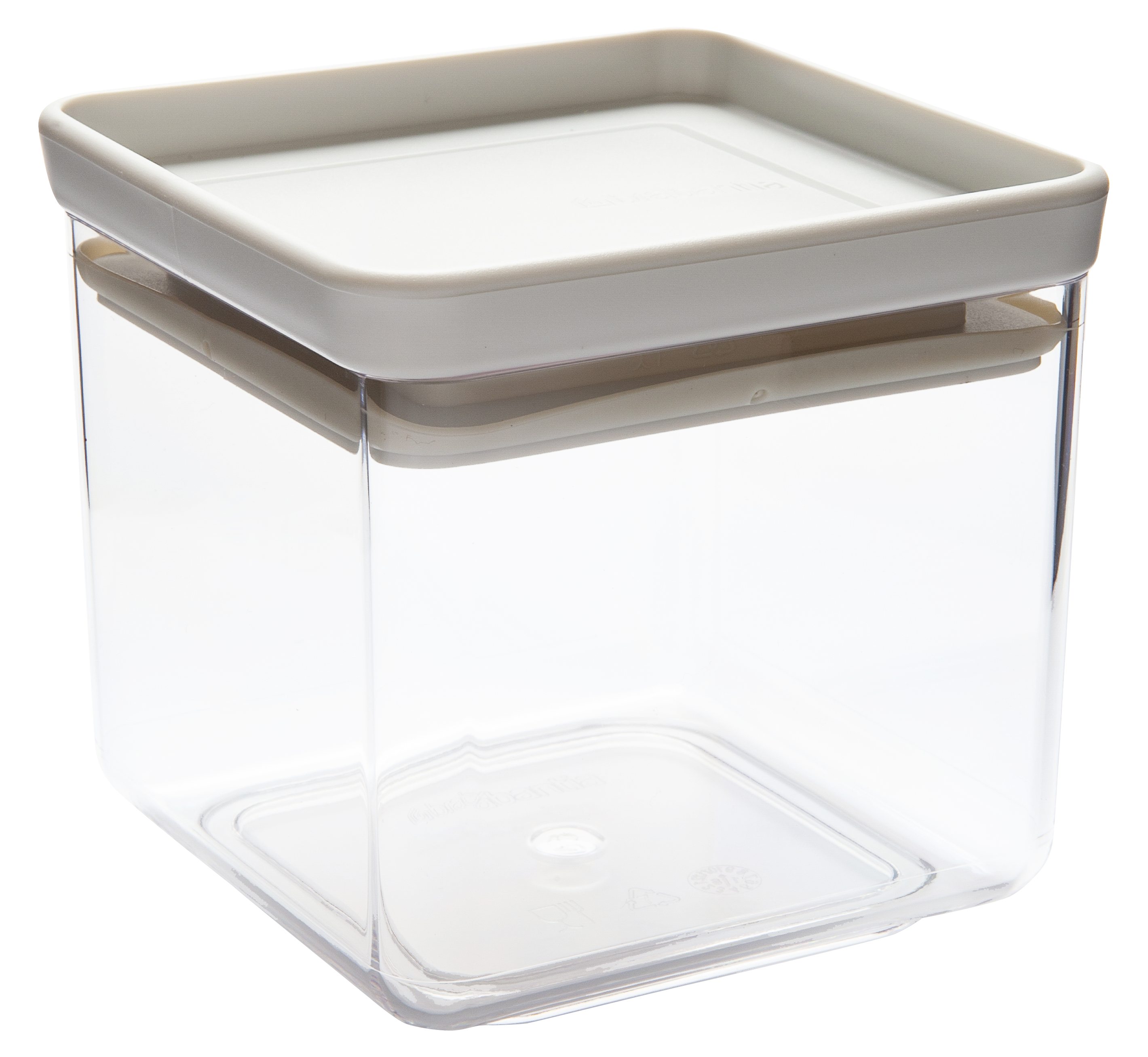 Bote de cocina set de 4 cuadrado gris claro - 5