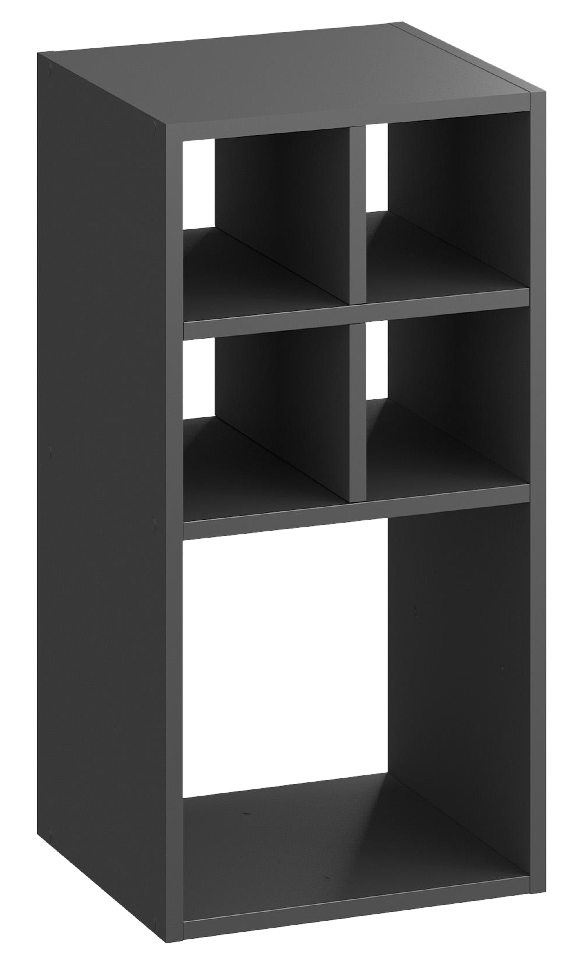 Divisória para estante cruzeta preto 33x33x33 cm Spaceo Kub - 2