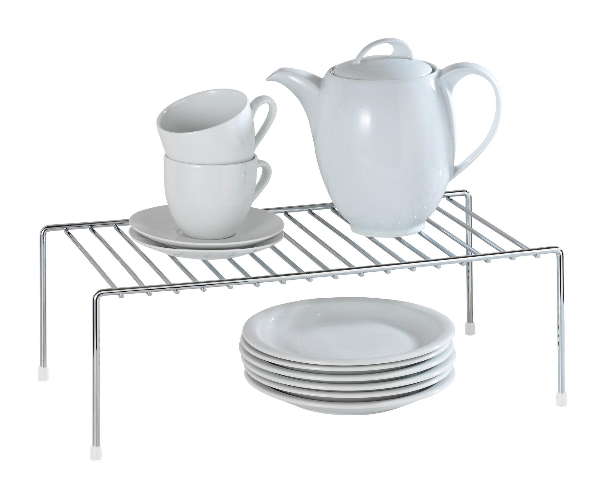 Prateleira para organização no interior de armário cromado - 3