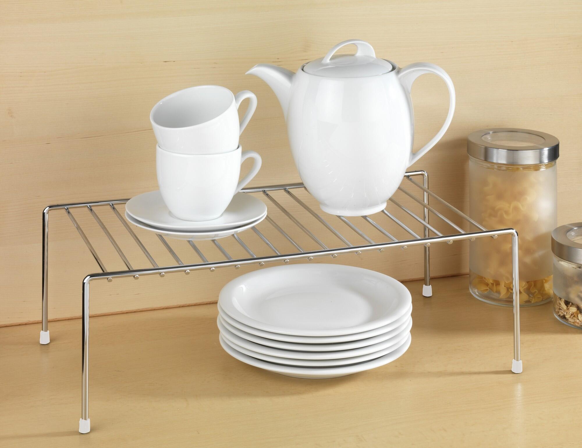 Prateleira para organização no interior de armário cromado - 8