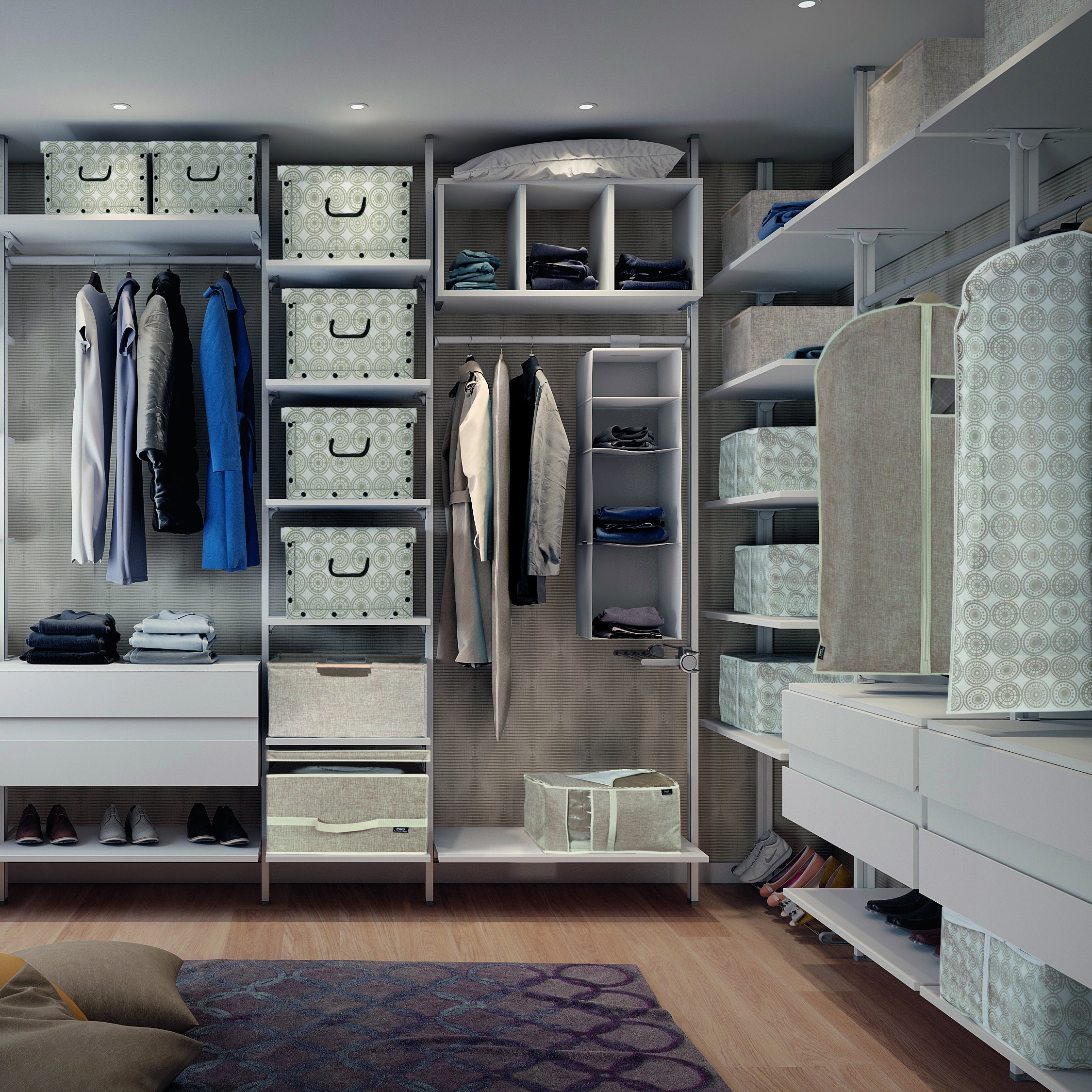 Scatola Ella L 38 x H 24 x P 50 cm beige - 2