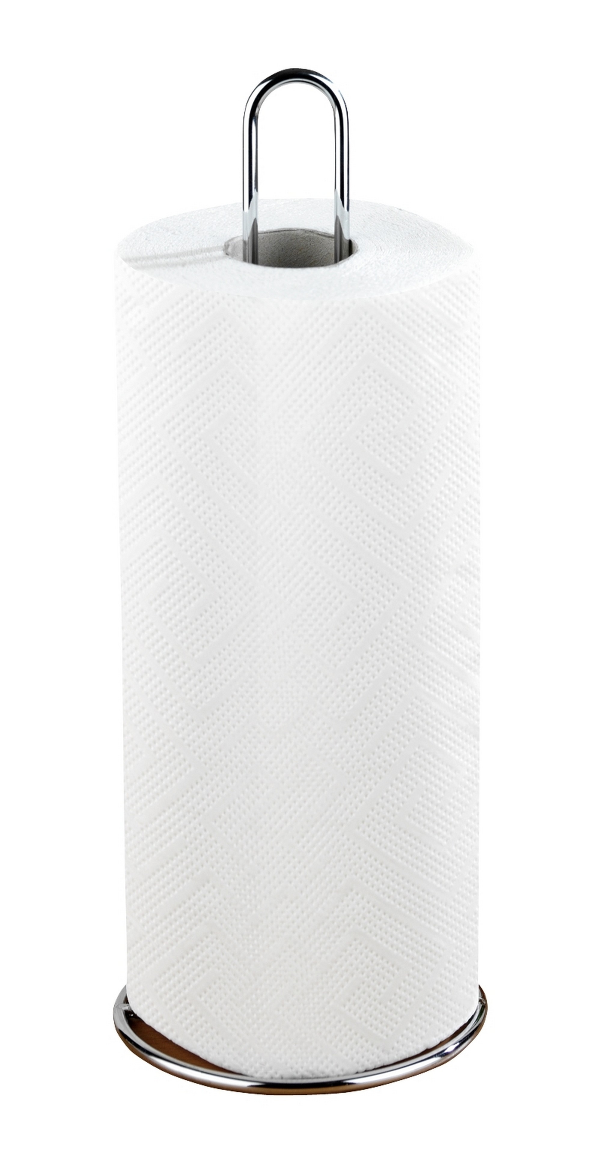 Portarrollo para papel de cocina cromo brillante