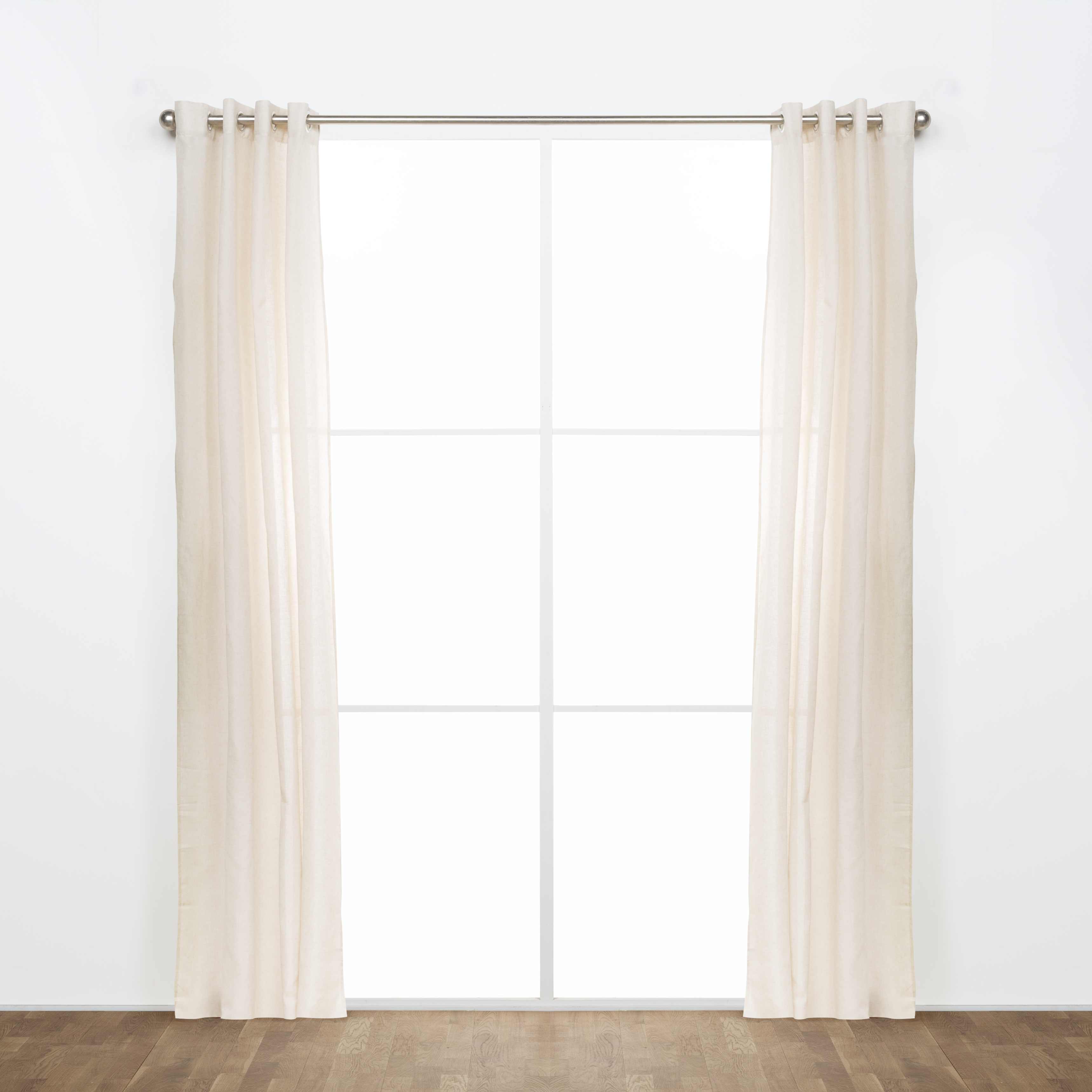 Cortinado ilhós Ayden 140x270cm natural - 13