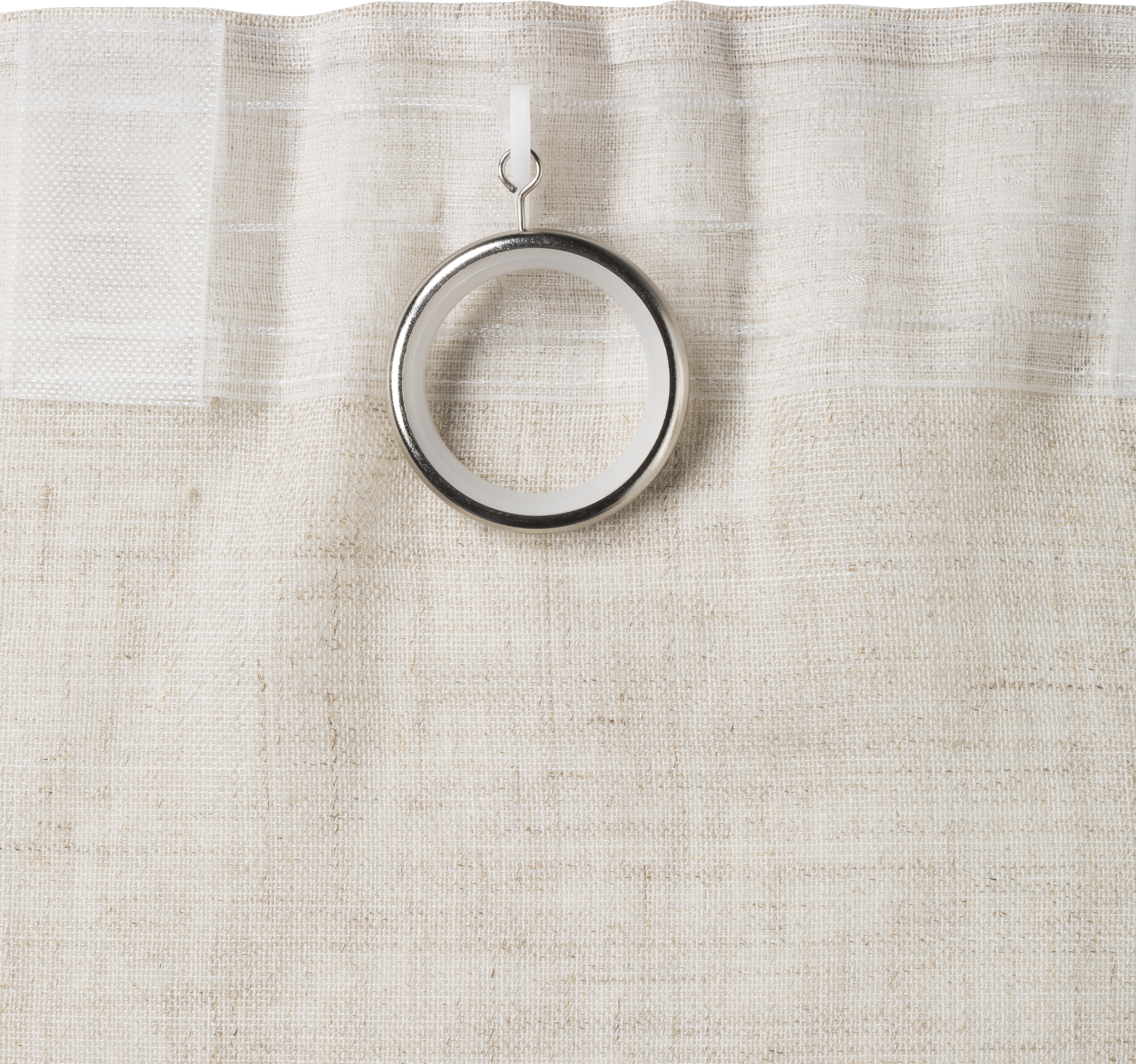 Tenda INSPIRE Taylor beige, fettuccia e passanti nascosti 200x270 cm - 11