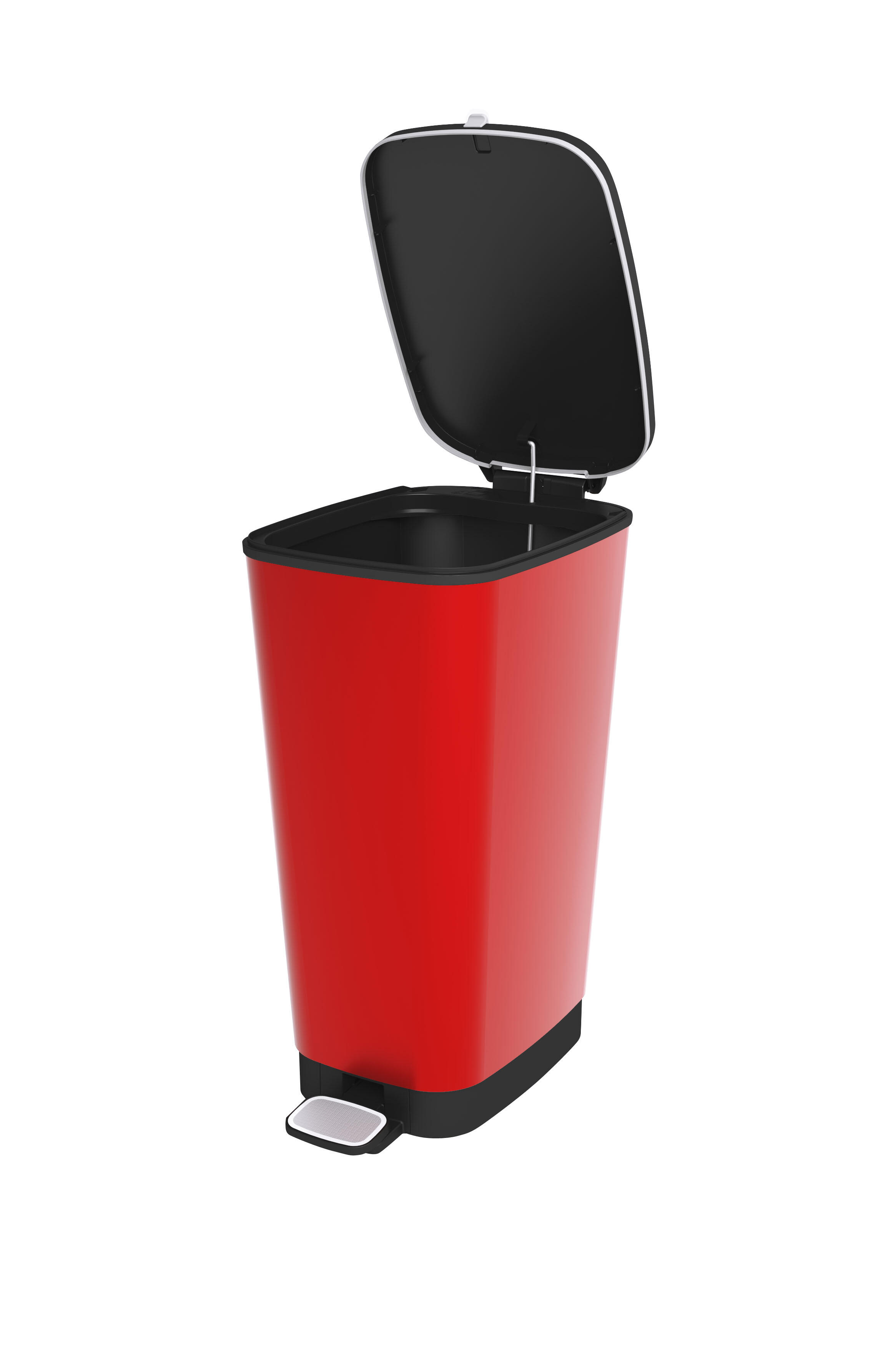 Balde de lixo com pedal CHIC BIN PLÁSTICO 45L VERMELHO - 3