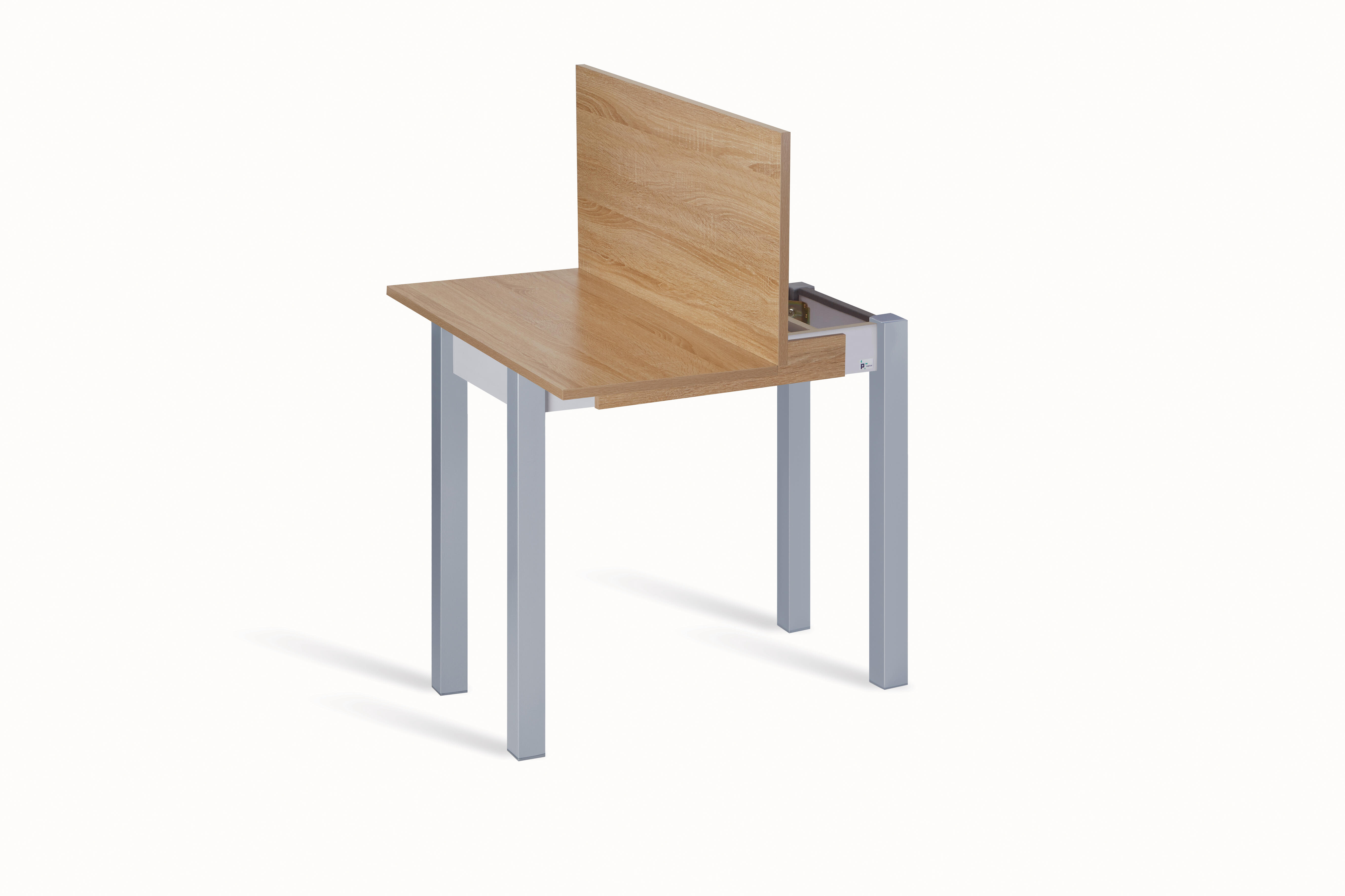 Mesa de cocina extensible madera LIVRO de 40 a 80 cm beige - 3