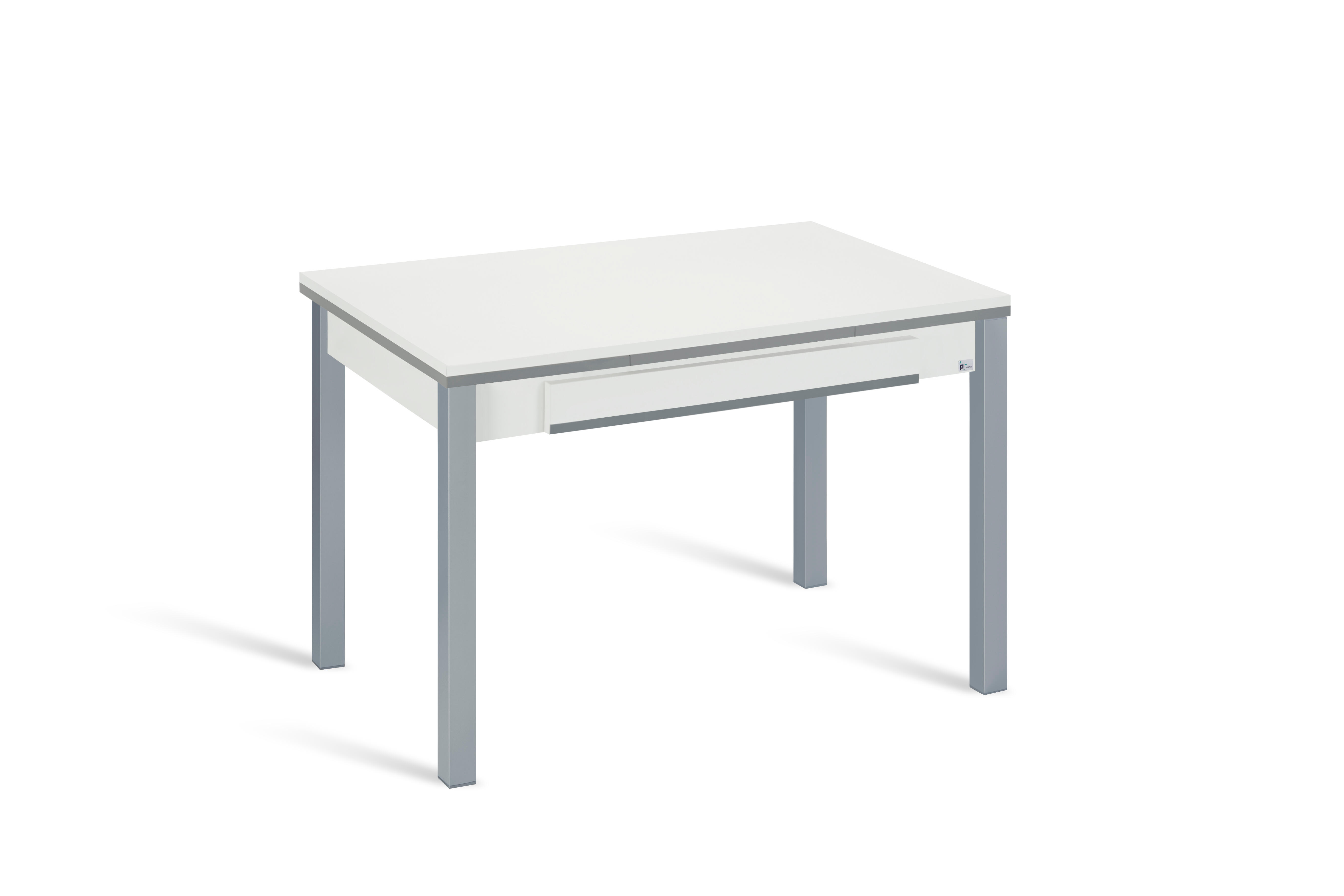 Mesa cocina extensible madera guarani de 110 a 170 cm blanco