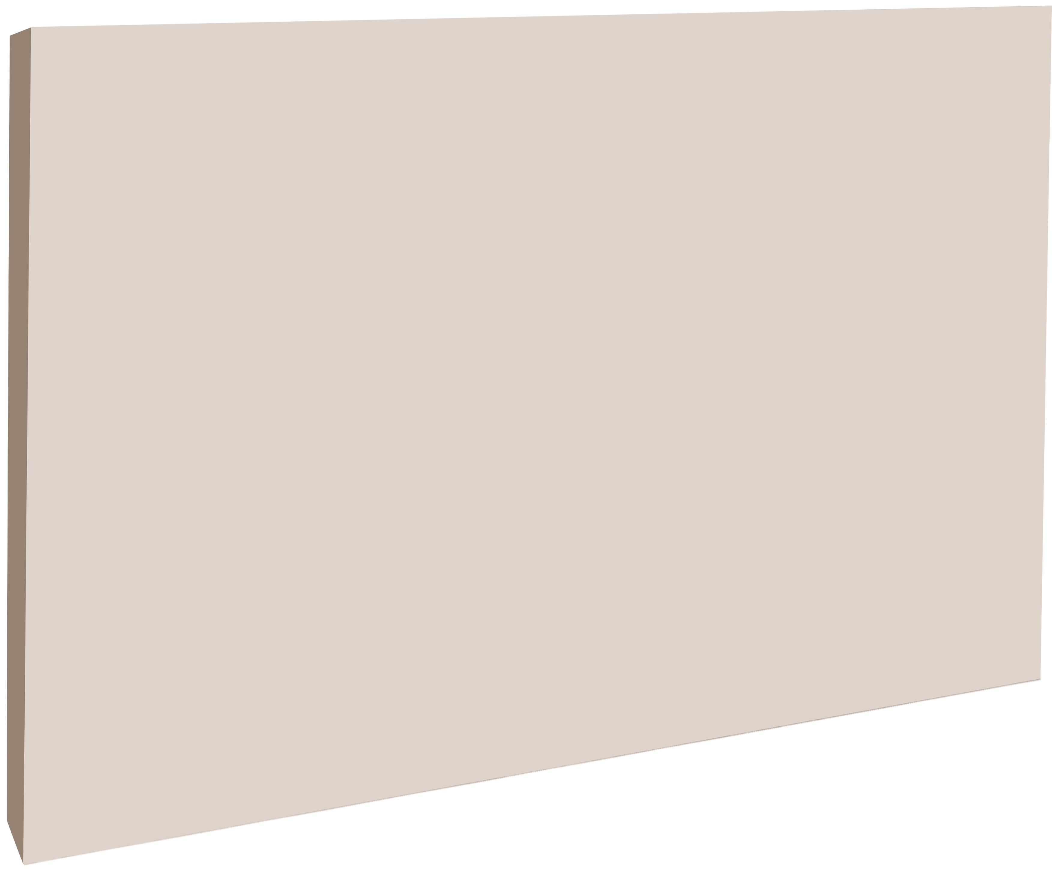 Frente de cajón de cocina atenas topo mate h 25.6 x l 80 cm