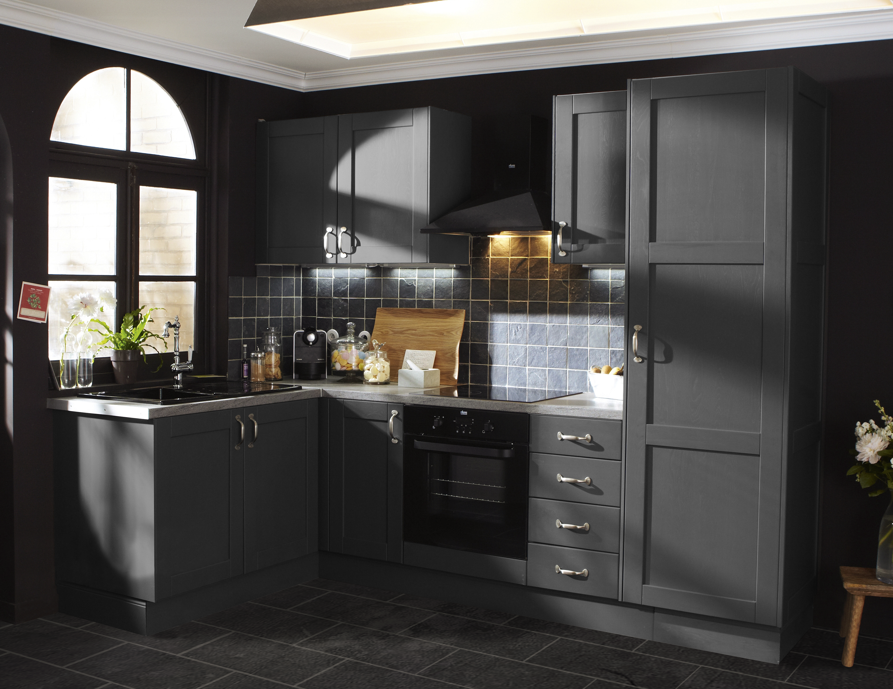 Zócalo para mueble de cocina Boston gris oscuro H 10 x L 240 cm - 2